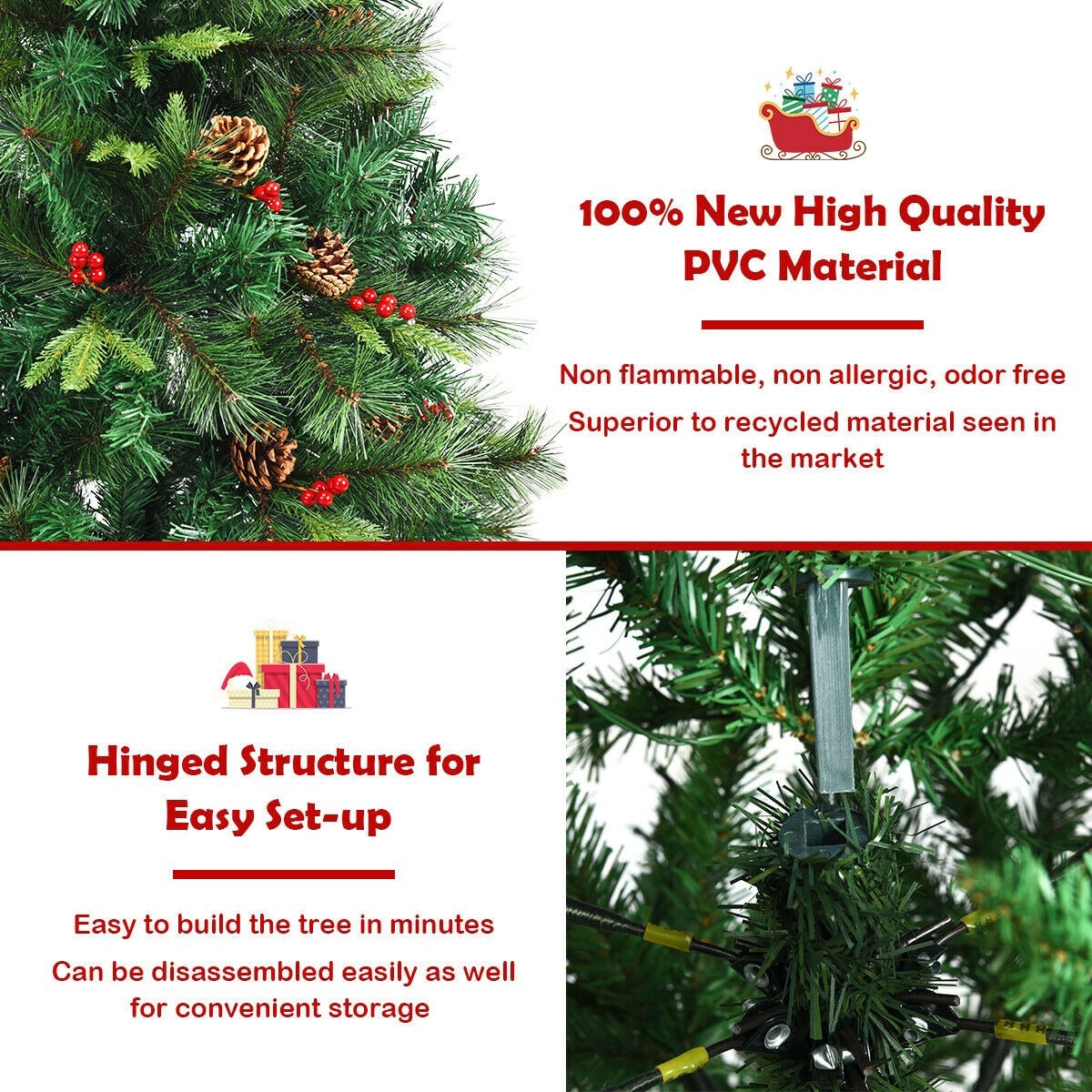 Forclover HYFW-TR812 Artificial-Christmas-Trees - View #4