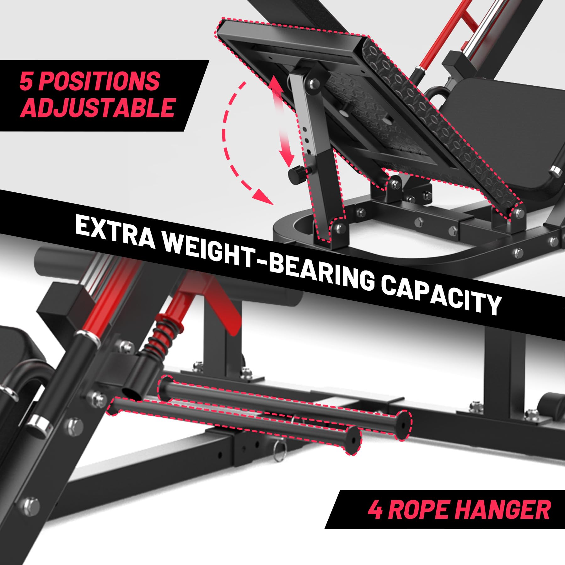 Garvee BLACK AND RED NFGYIO Exercise-Bikes - View #3