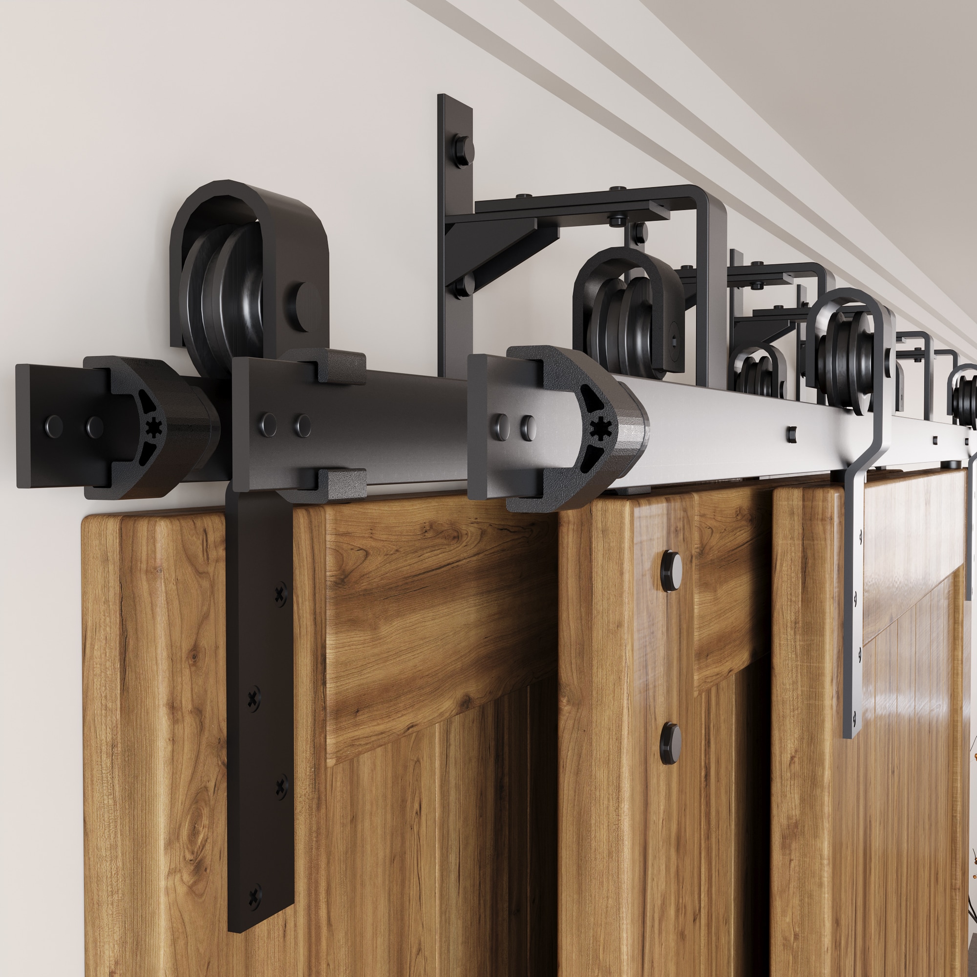 HOMACER YT7TGH132C Barn-Door-Roller-Kits - View #4