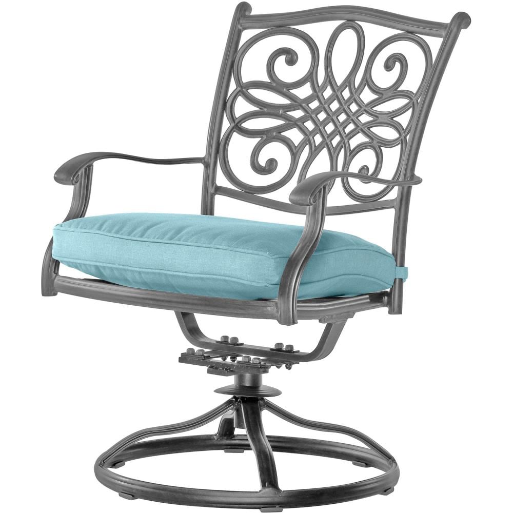 Hanover TRADDNG9PCSW8-BLU Patio-Dining-Sets - View #2