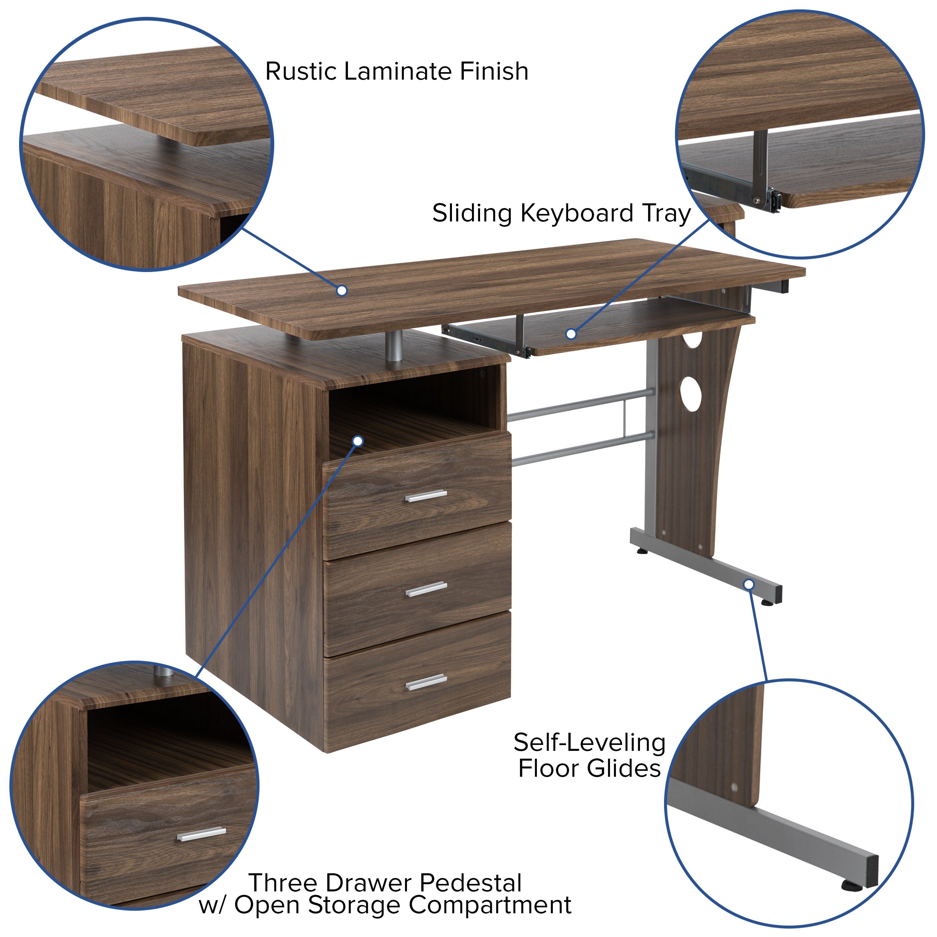 Emma + Oliver 889142565253 desks - View #3