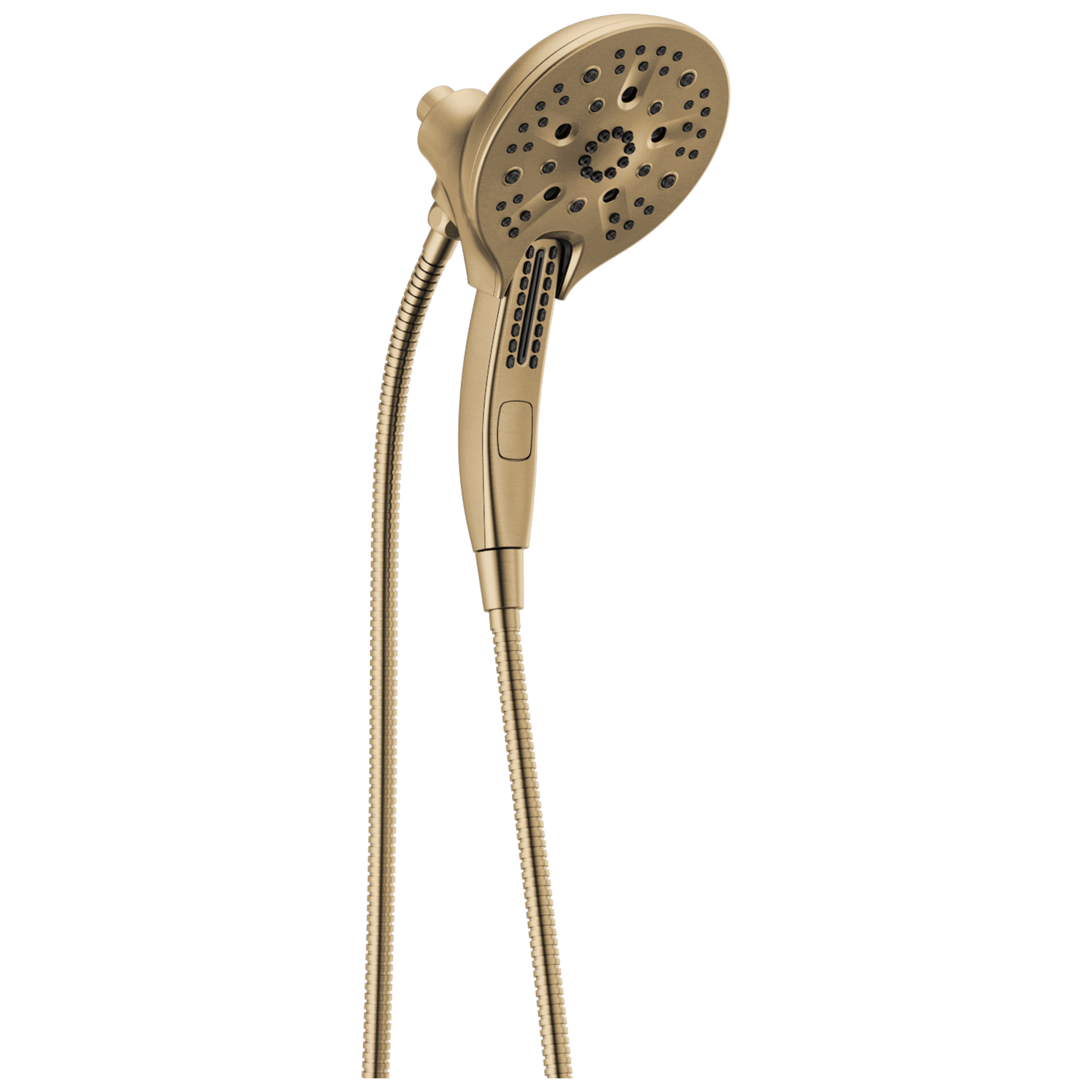 Delta 58620-CZ-PR-PK Universal Showering Components 5.0 -Spray Lumicoat Champagne Bronze 6.0625-in Round Dual/Combo High Pressure Shower Head 1.75 GPM