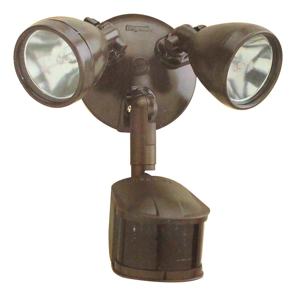 Halo All Pro MS248 Dual-Head 270-Degree Motion-Activated Outdoor Security Floodlight 200W Quartz gen Bronze #MS248
