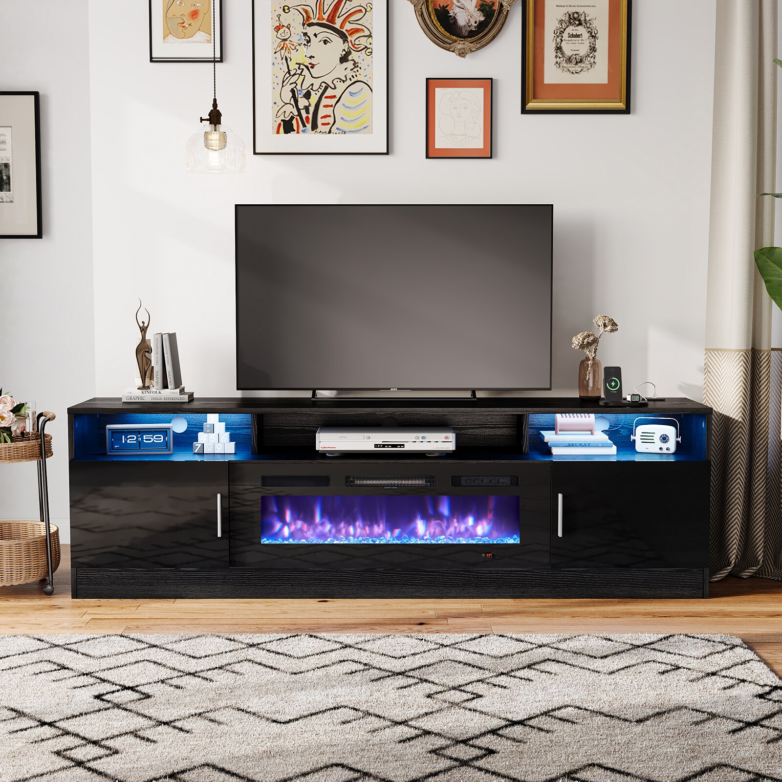 AOXUN H21025BR-15+H20024 Electric-Fireplaces - View #9