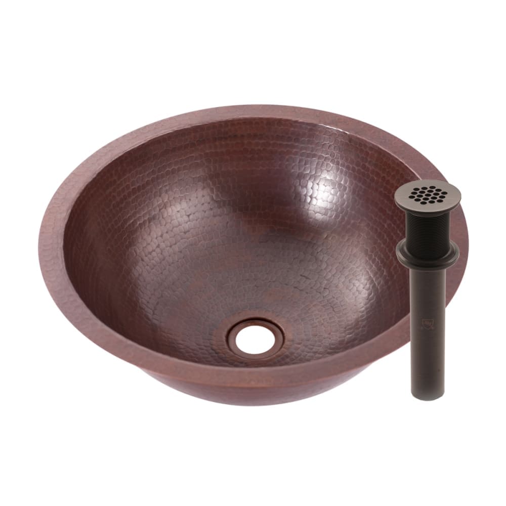 Miseno  MNONA100 Round 17 Inch Copper DropIn or Undermount Bathroom Sink