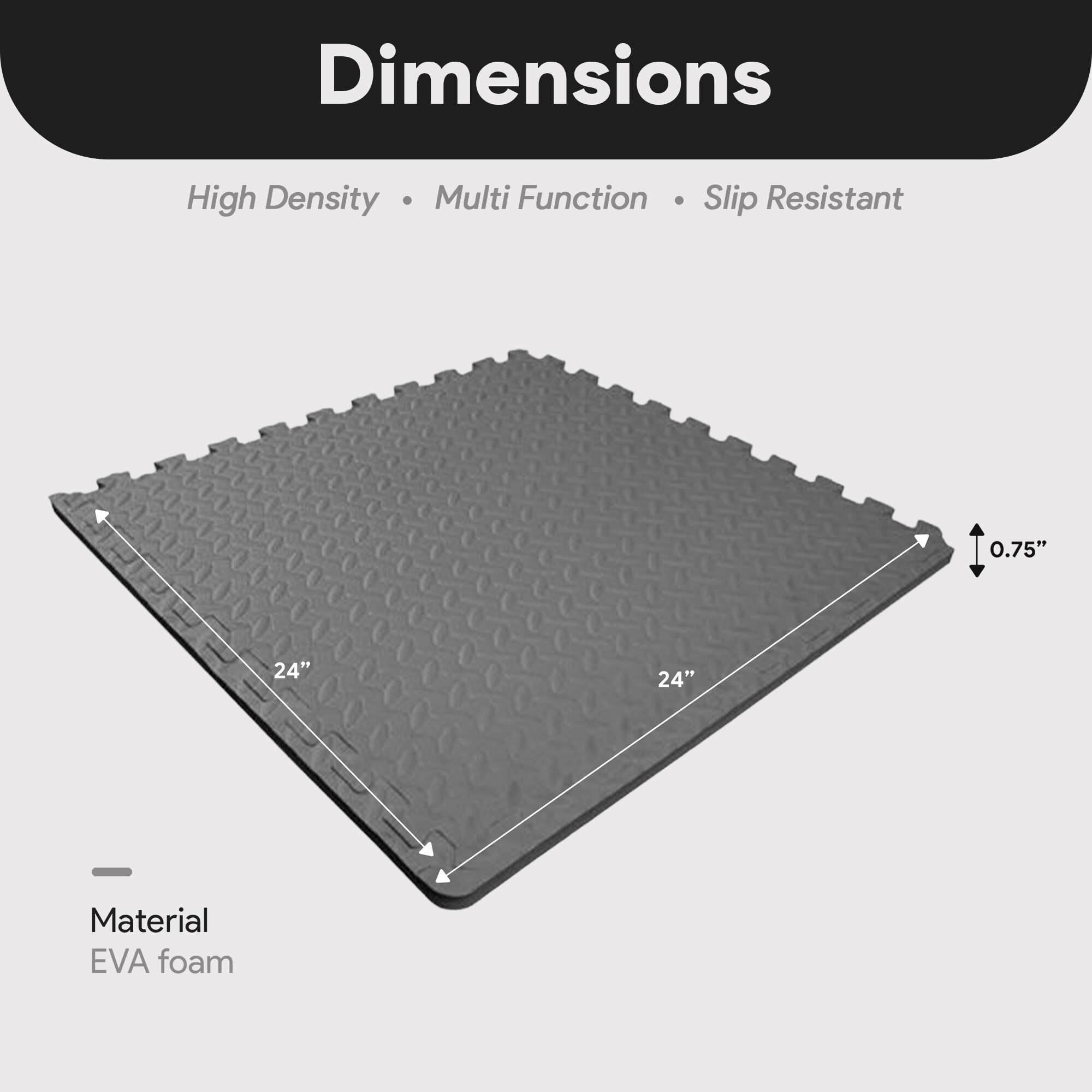 Balancefrom BFPM-4PKGY Fitness-Equipment-Mats - View #3