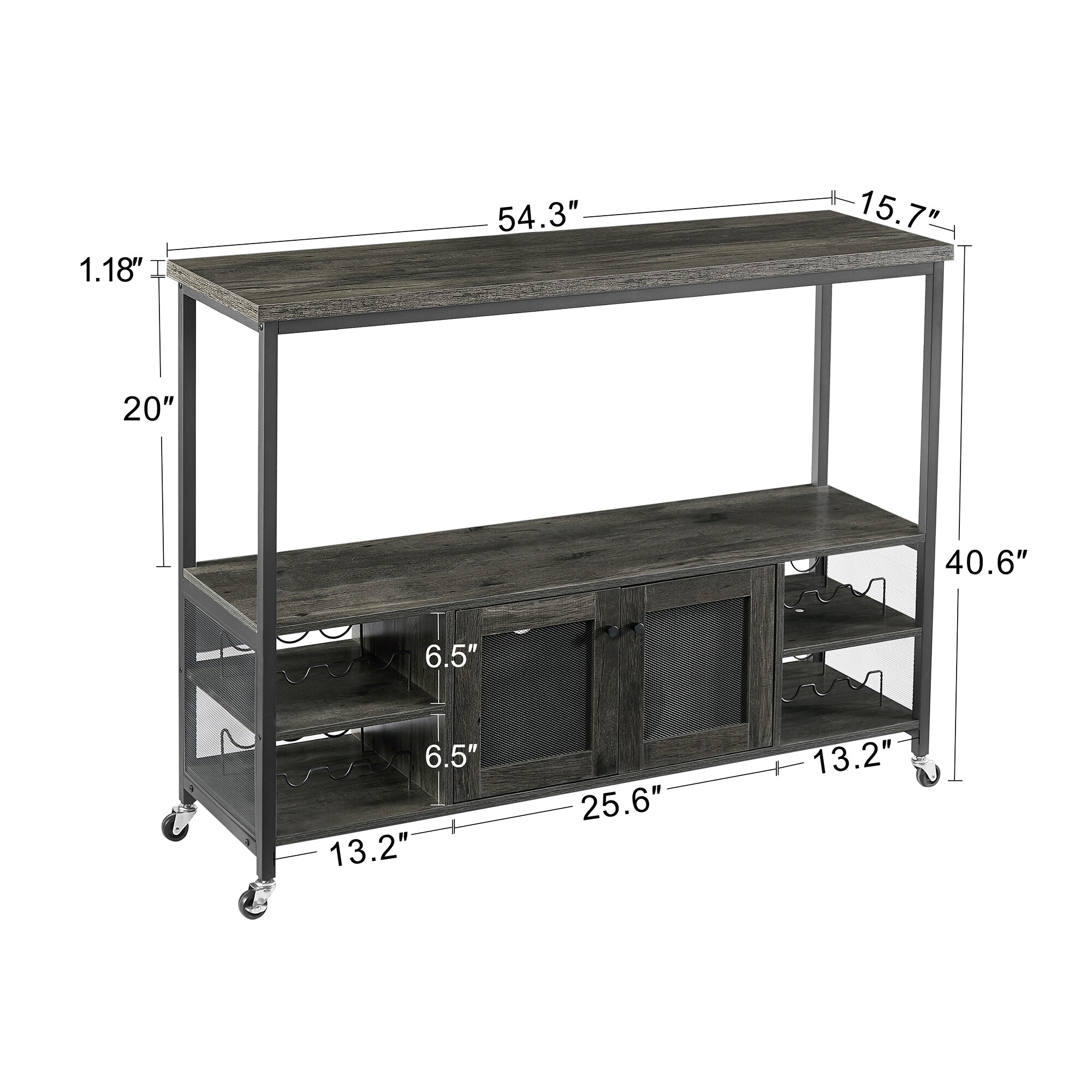 Clihome WCH-53BWH Console-Sofa-Tables - View #8