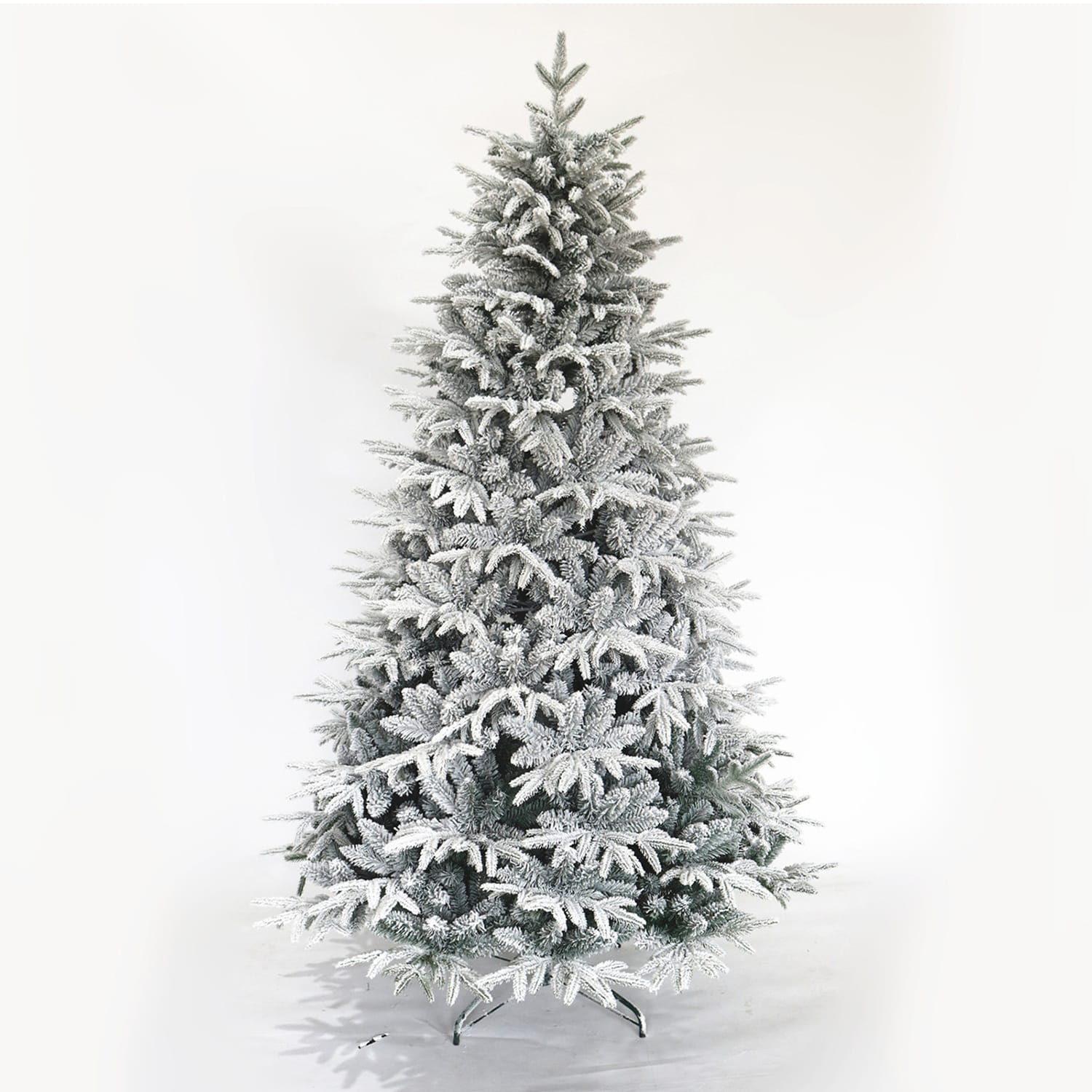 SINOFURN SYA720007GN 7-ft Flocked White Artificial Christmas Tree