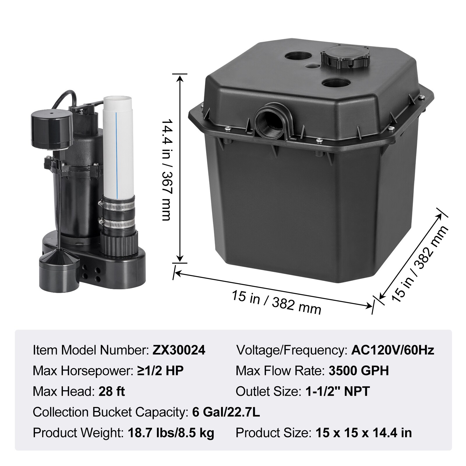 VEVOR SCBTTZSCPSB103927V1 pumps - View #7
