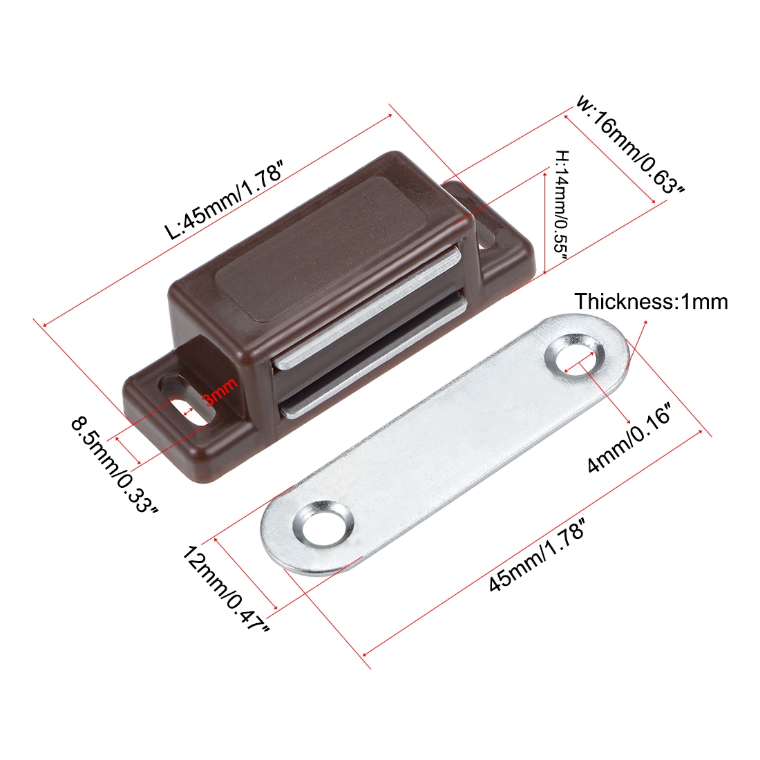 Unique Bargains S25093001UX9588 Cabinet-Latches - View #2