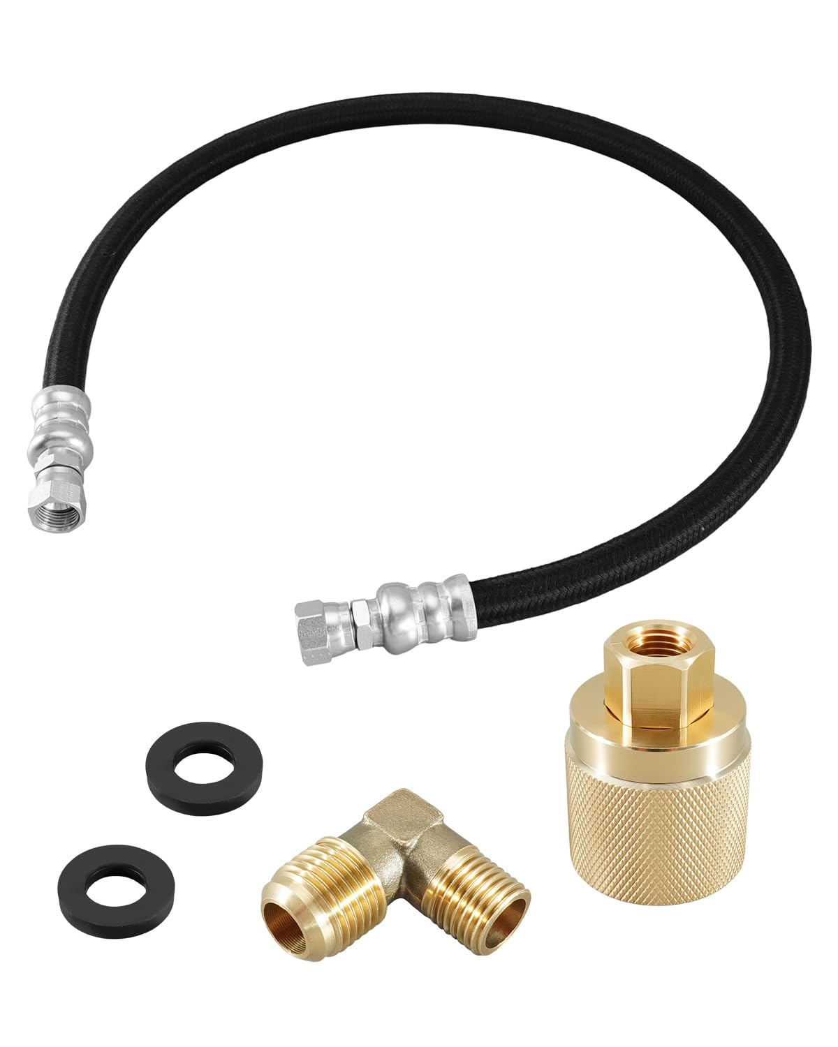 Adrinfly  Forklift Propane Tank Adapter Propane Hose Fit for 34 Inch Universal Tank Cylinder Forklift LPG Propane Hose with Female Coupler