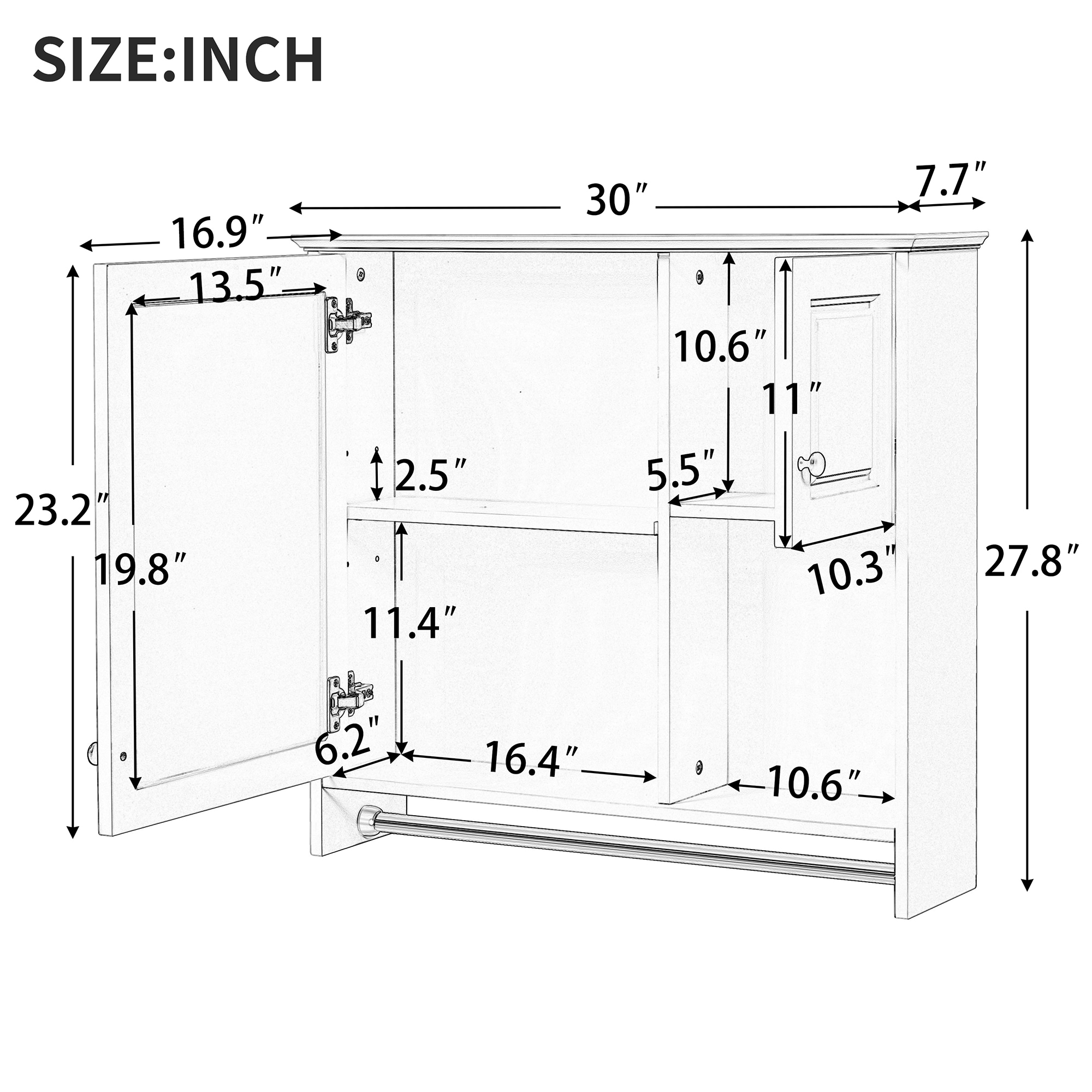 Forclover CM-N710P254957K Bathroom-Medicine-Cabinets - View #9
