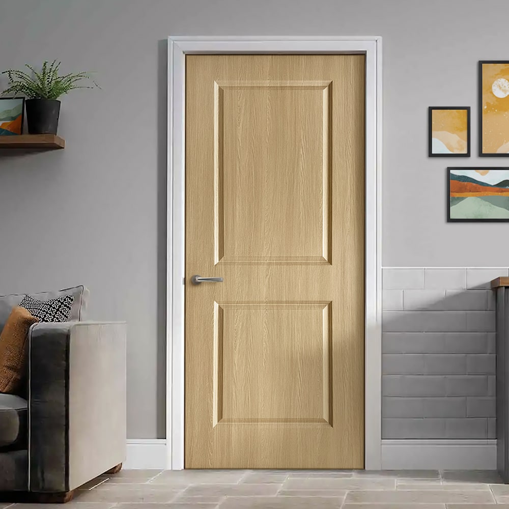 CALHOME OAK-2PANEL-80X36 Slab-Doors - View #4