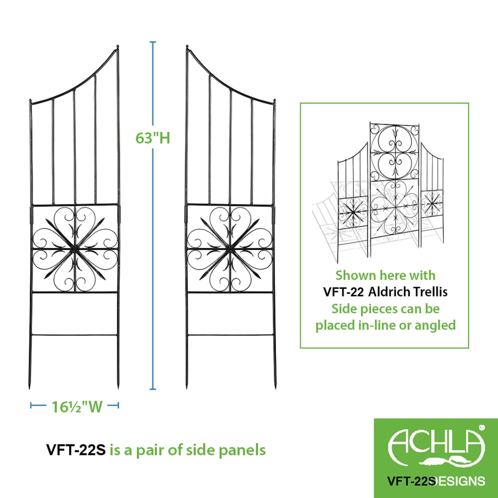 ACHLA Designs VFT-22S Garden-Trellis - View #2