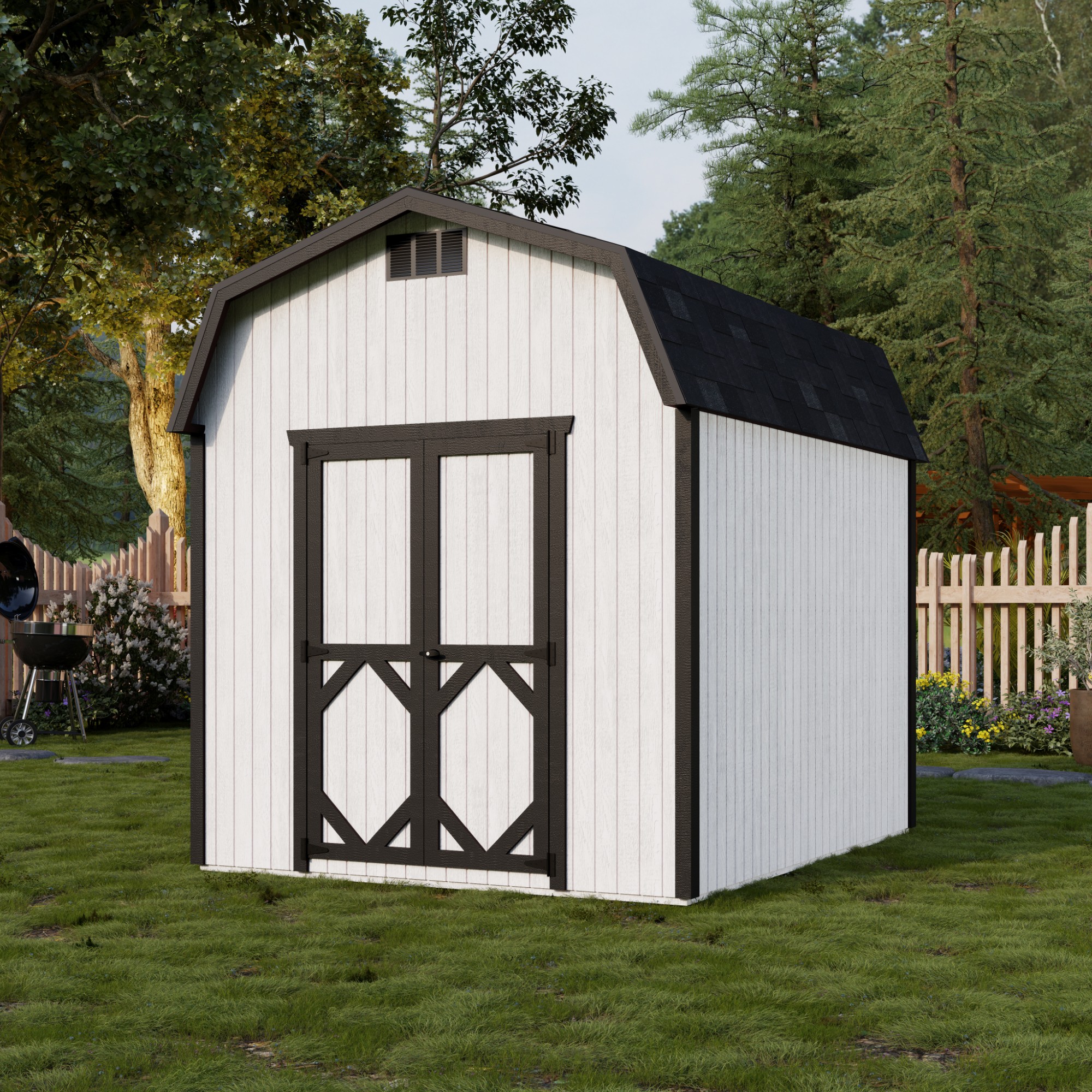 Little Cottage Co 8X10 CGB-6-PC Wood-Storage-Buildings - View #2