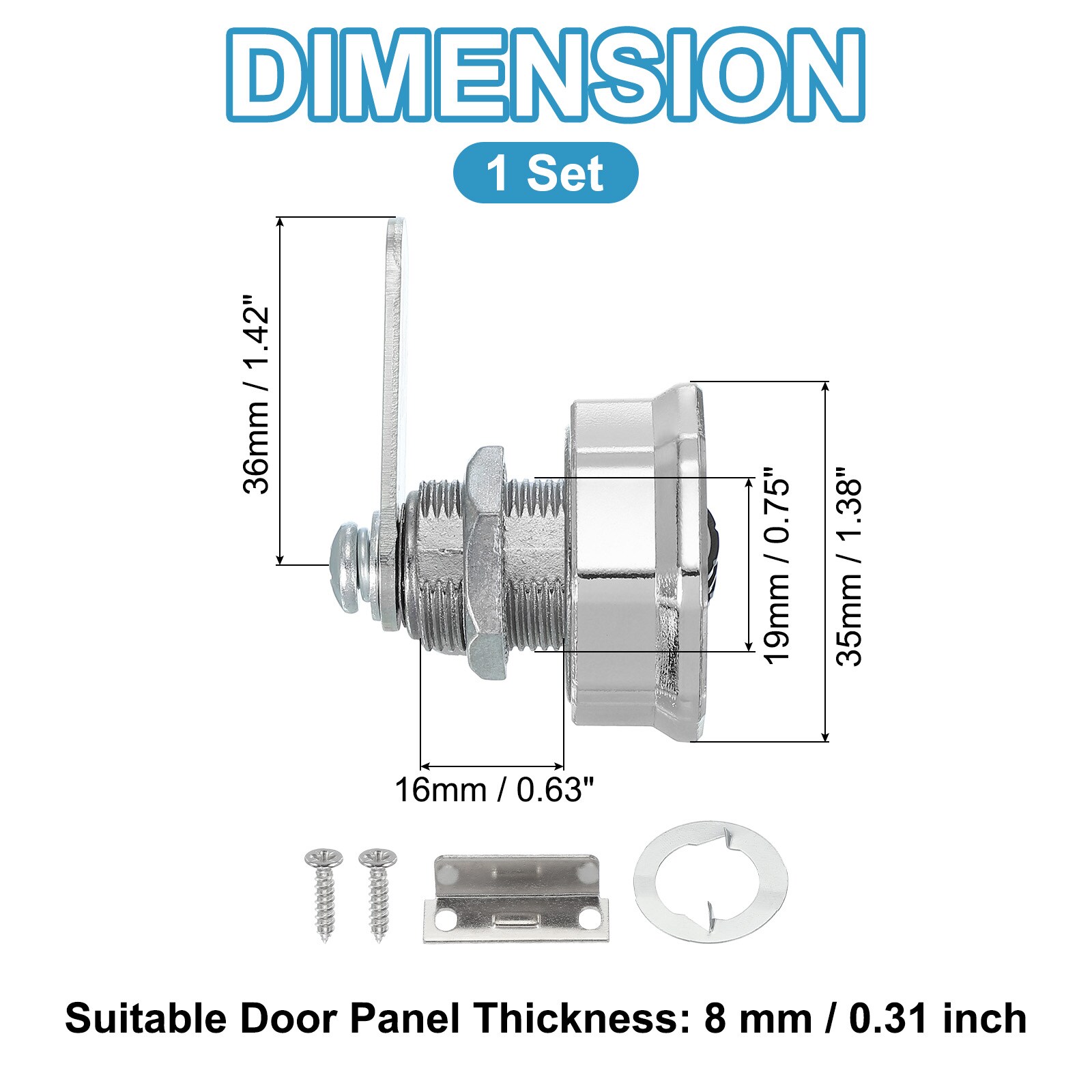 PATIKIL S26032400UX2186 Cabinet-Latches - View #2
