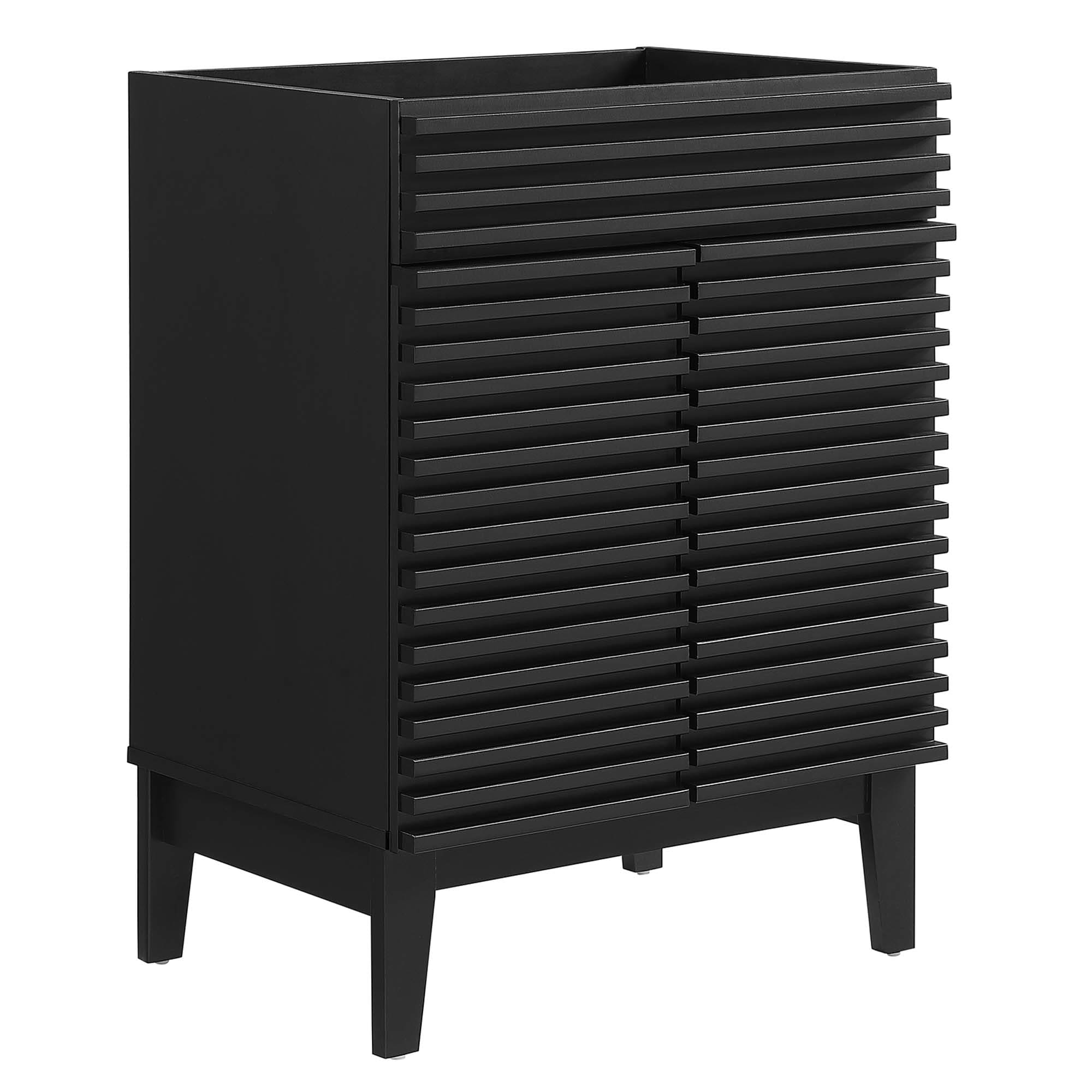 Modway  Render 24-in Bathroom Vanity Cabinet (Sink Basin Not Included) in Black