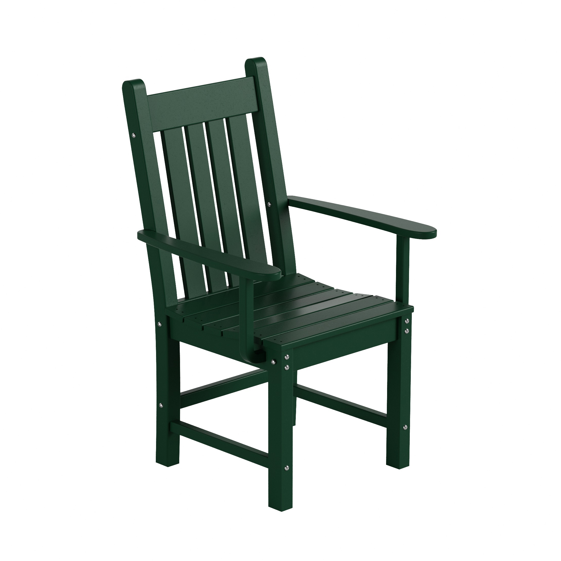 Laguna Dark Green Outdoor Patio Dining Armchair