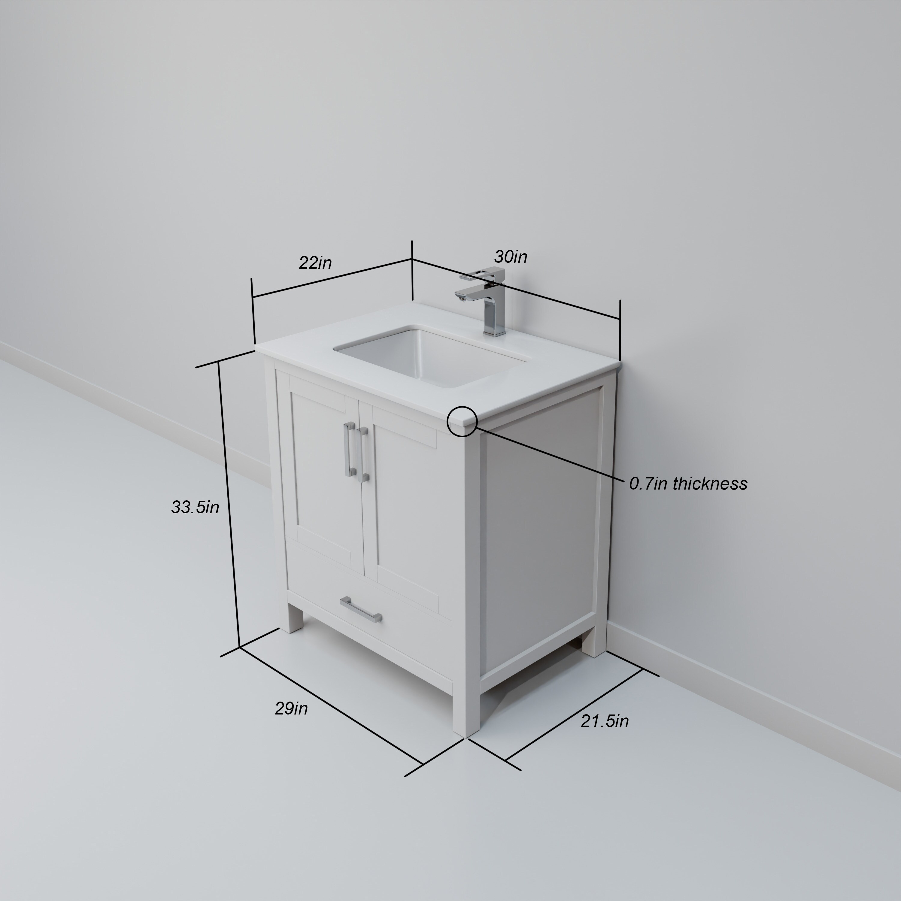 Lexora LVJ30SA300 Bath-Vanity-Combo - View #8