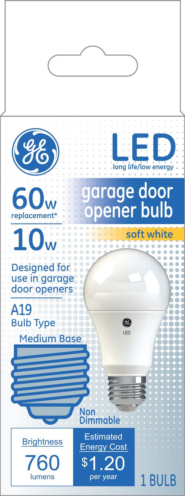 60-Watt EQ A19 Soft White Medium Base (E-26) LED Light Bulb | - GE 47670