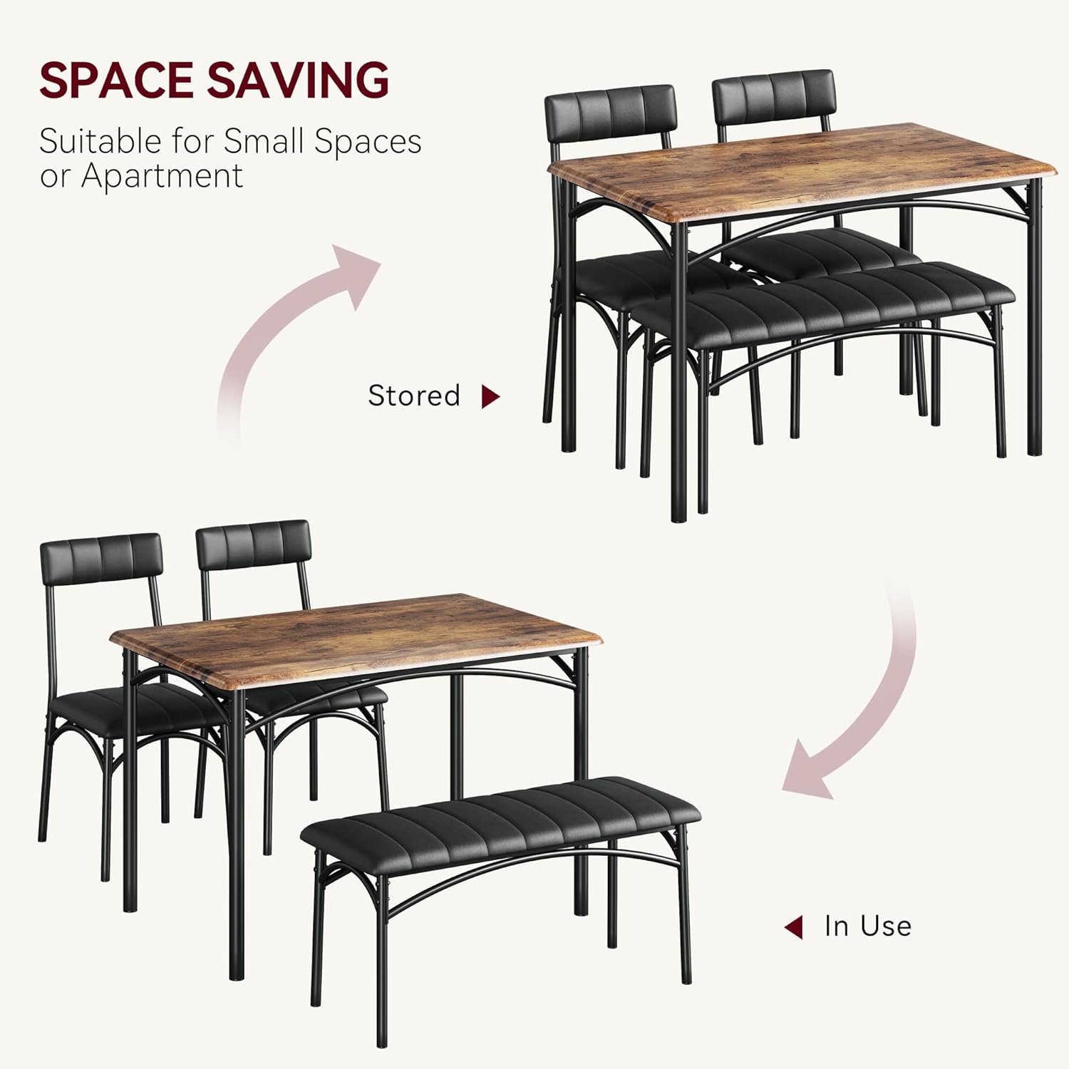 Qeetex DHZ-PHO-10O4FTRE Dining-Sets - View #7