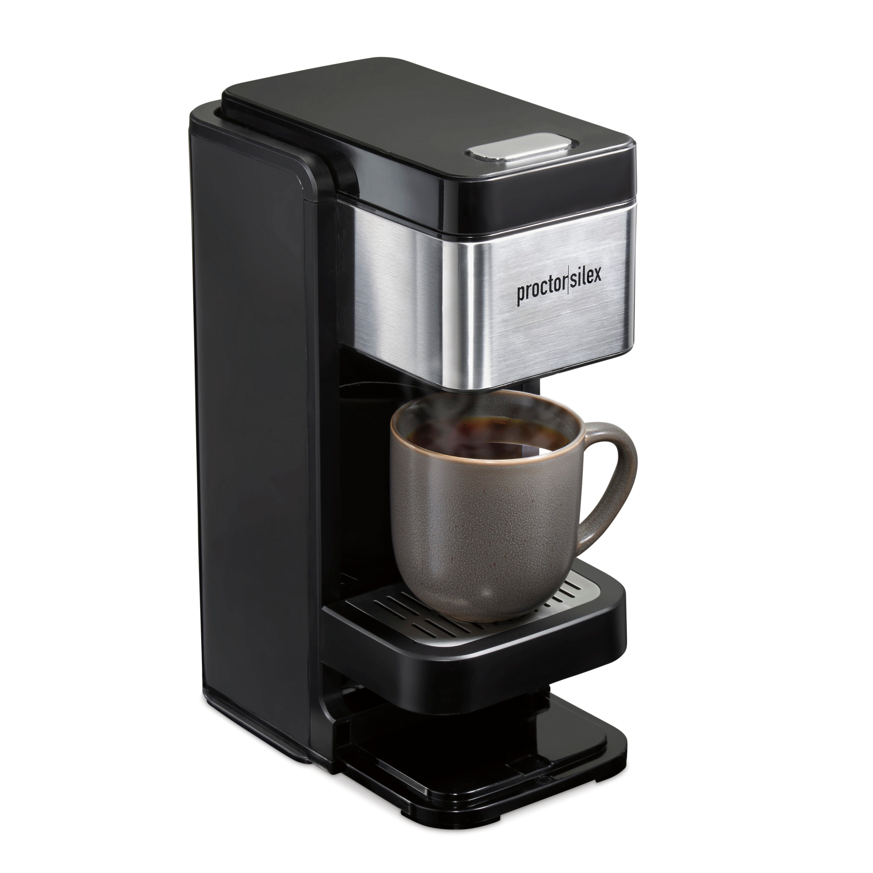 Proctor Silex 12 Cup Compact Programmable Coffee Maker , Black