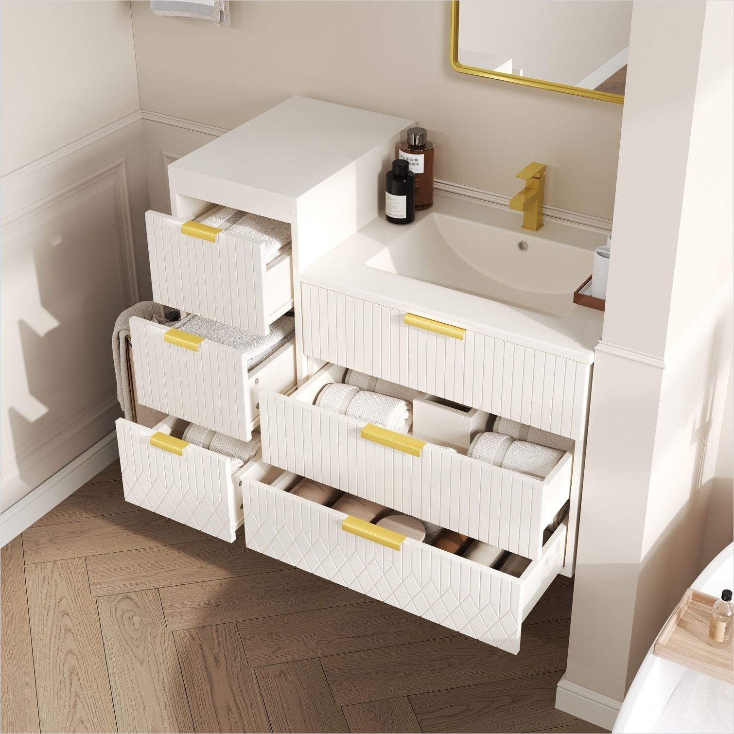 Naturefalls ZZFKDV7TJ4VG Bath-Vanity-Combo - View #6