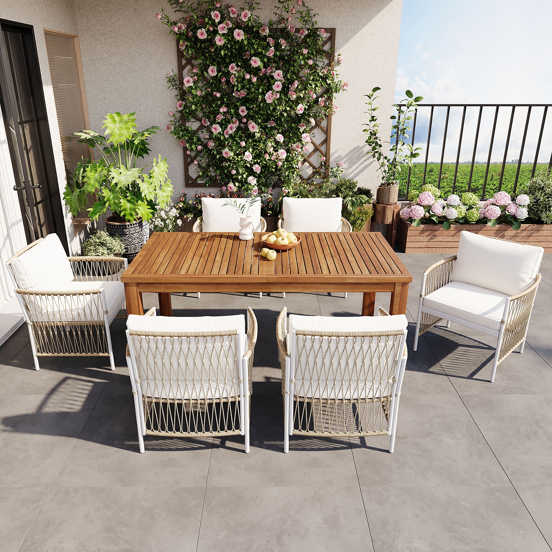 SINOFURN SYB840024BK Patio-Dining-Sets - View #2