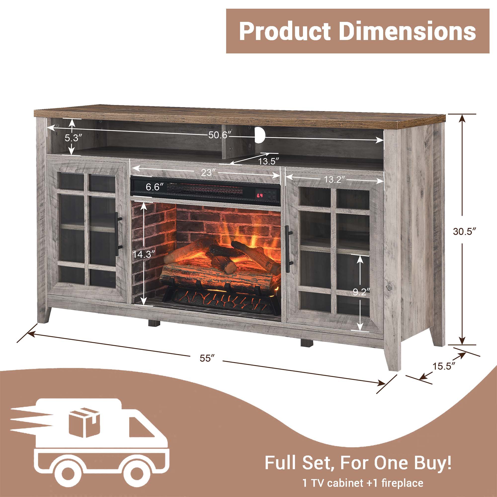 Fun Orange FUN25EF14 Electric-Fireplaces - View #3