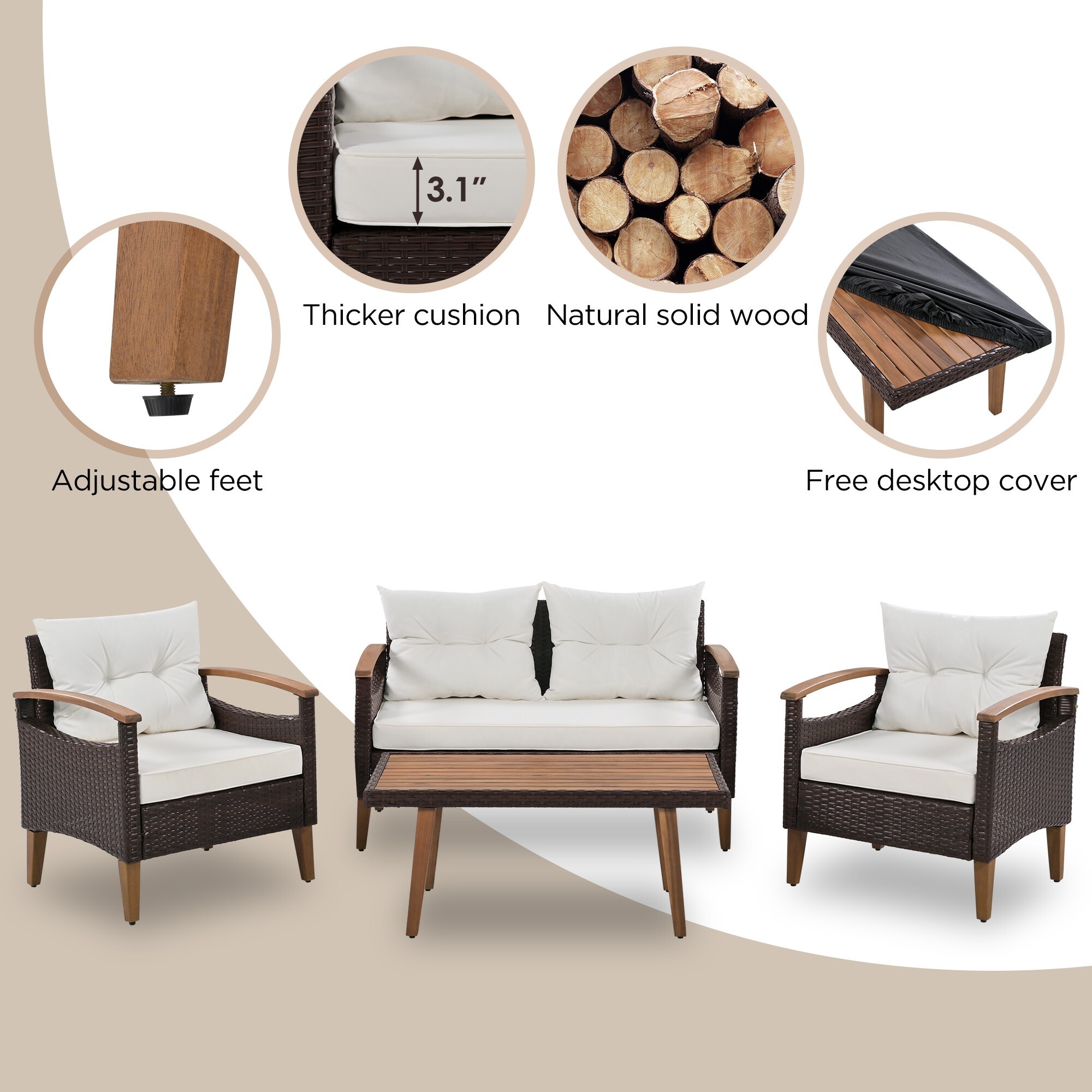 Maocao Hoom BHFG201222AAA Patio-Conversation-Sets - View #9