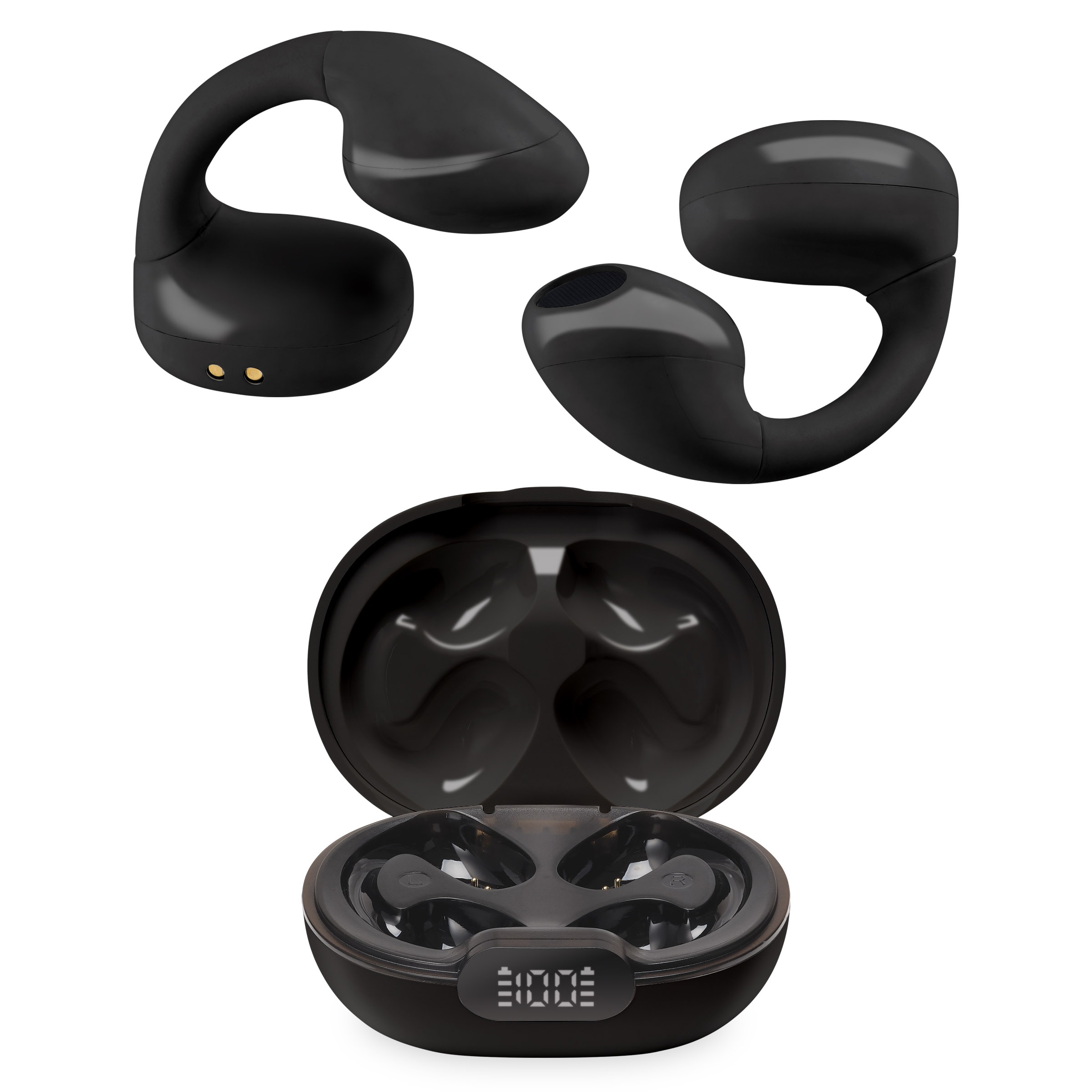 iLive 13mm Driver Clear Truly Open Ear Clip Earbud Wireless Headphones