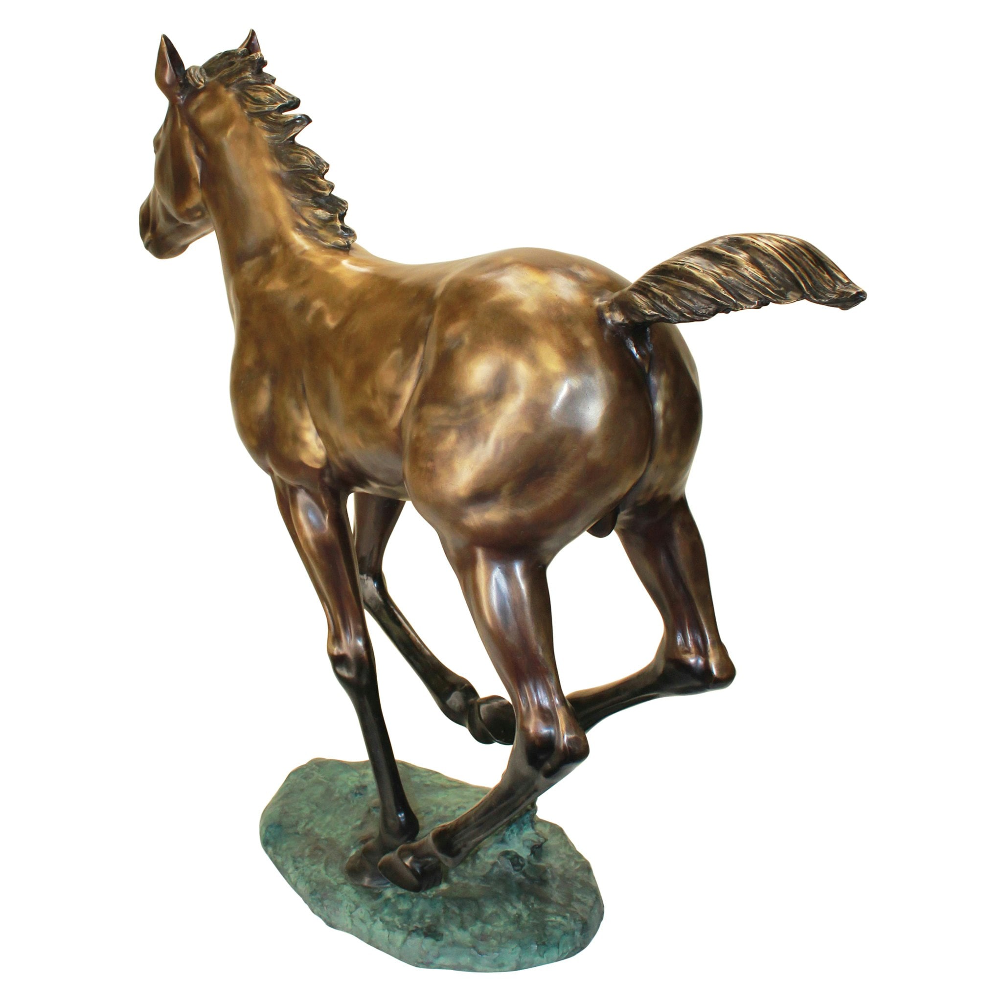 Design Toscano 41-in H x 44.5-in W Bronze Animal Garden Statue PB1165 ...