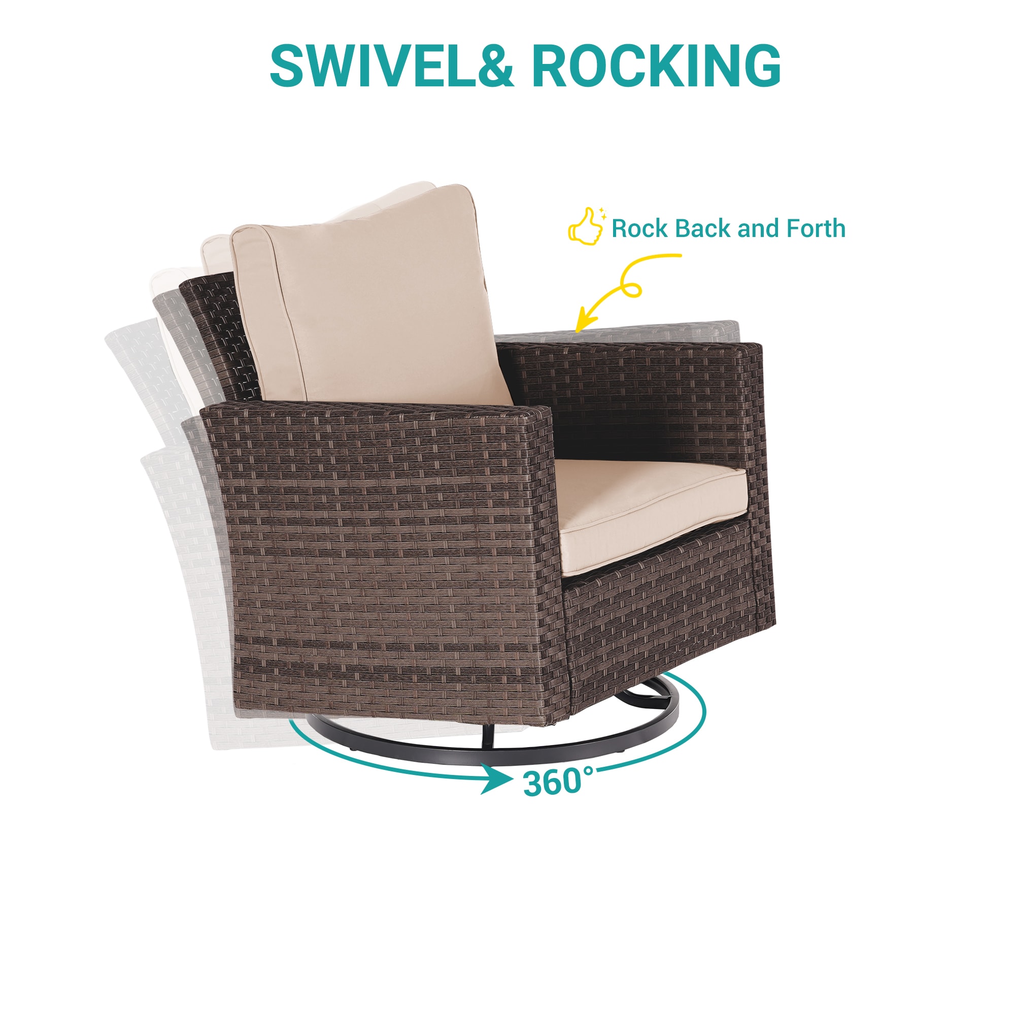 Sonkuki SD-2RCBSDTB2 Patio-Conversation-Sets - View #7