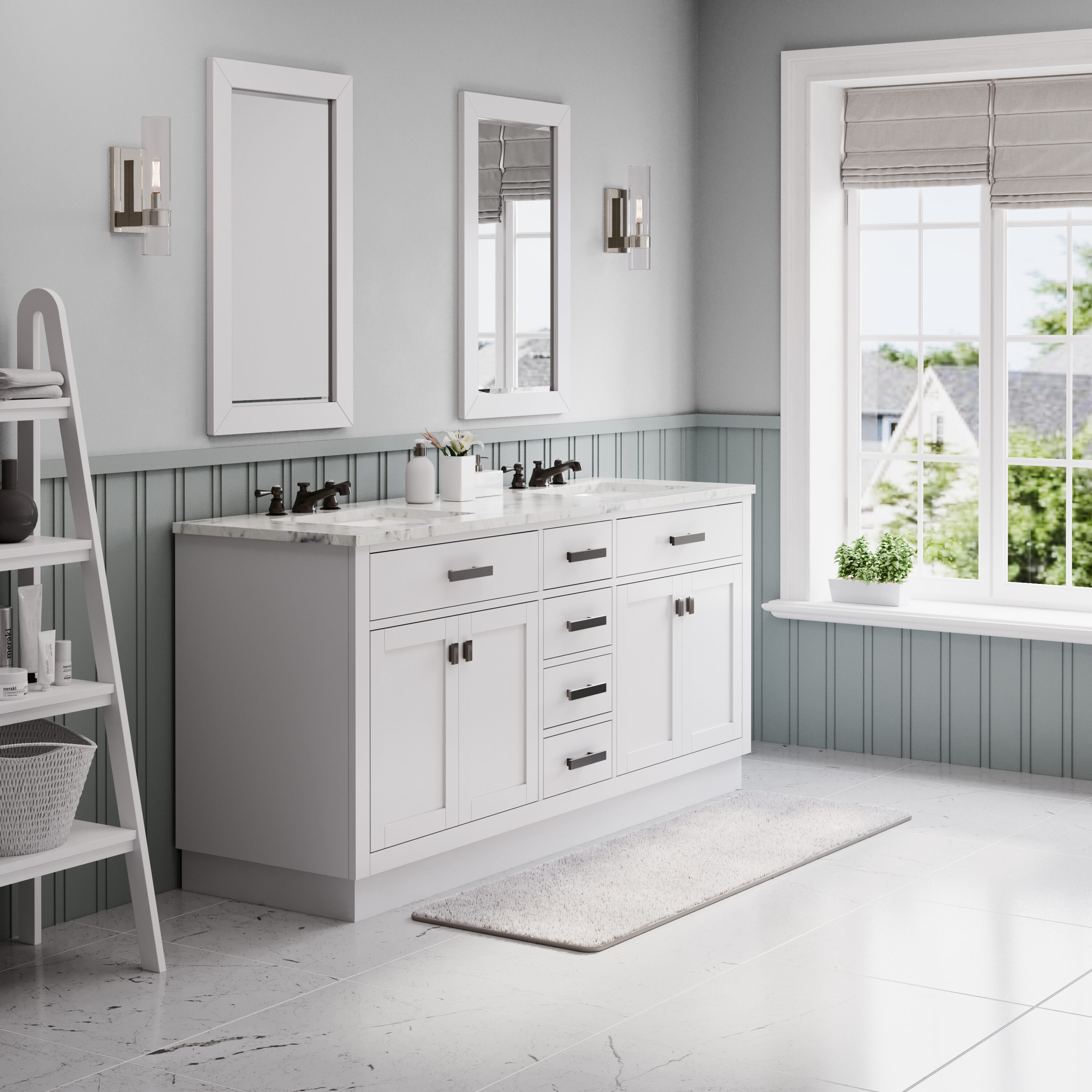Water Creation HA72CW03PW-000TL0903 Bath-Vanity-Combo - View #3