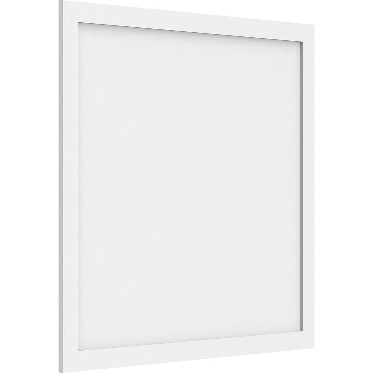 Ekena Millwork WALP38X36X062CNL 38-in x 36-in Smooth Paintable/Stainable White PVC Fretwork Wall Panel (
