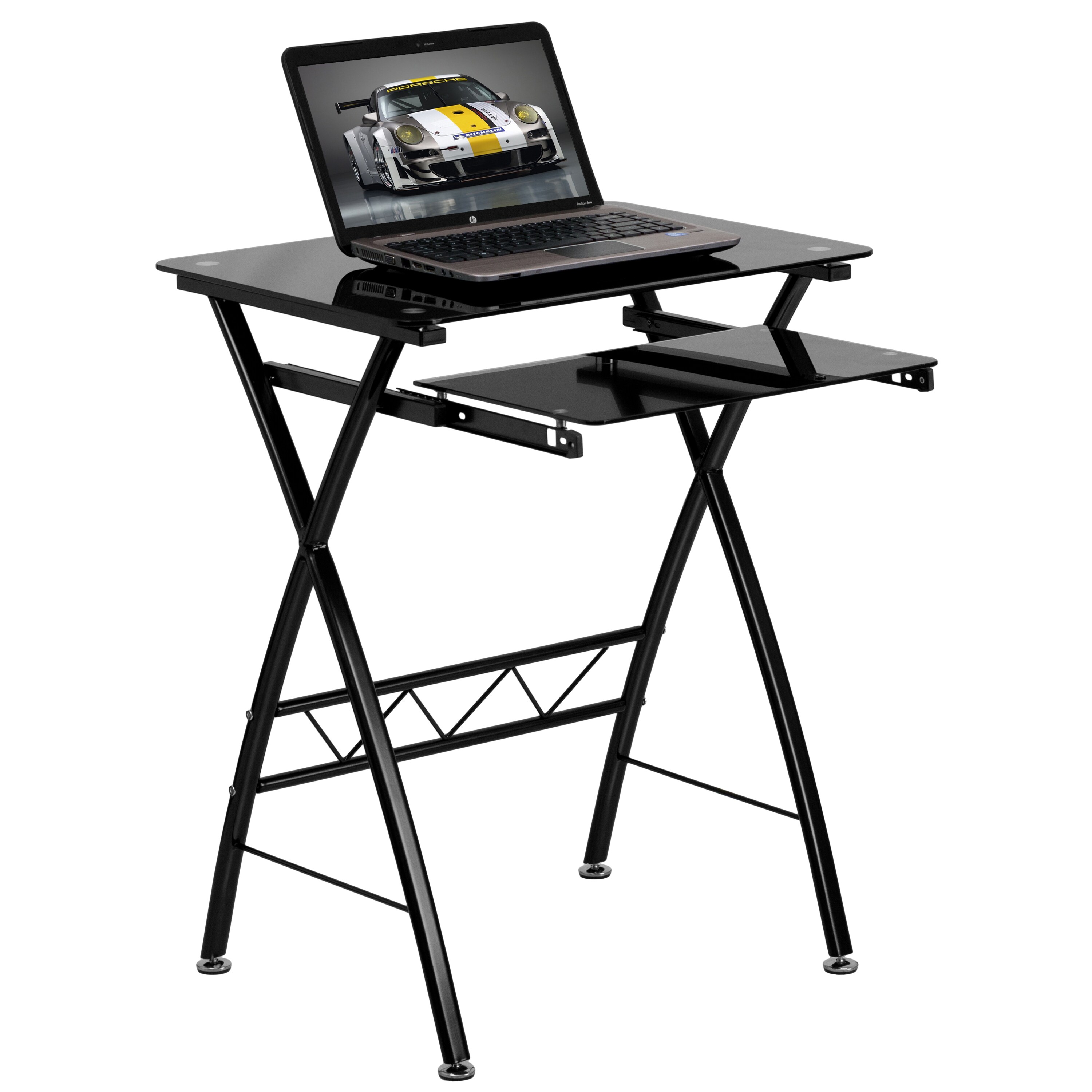 Flash Furniture 23.63-in Black Modern/Contemporary Computer Desk in the ...