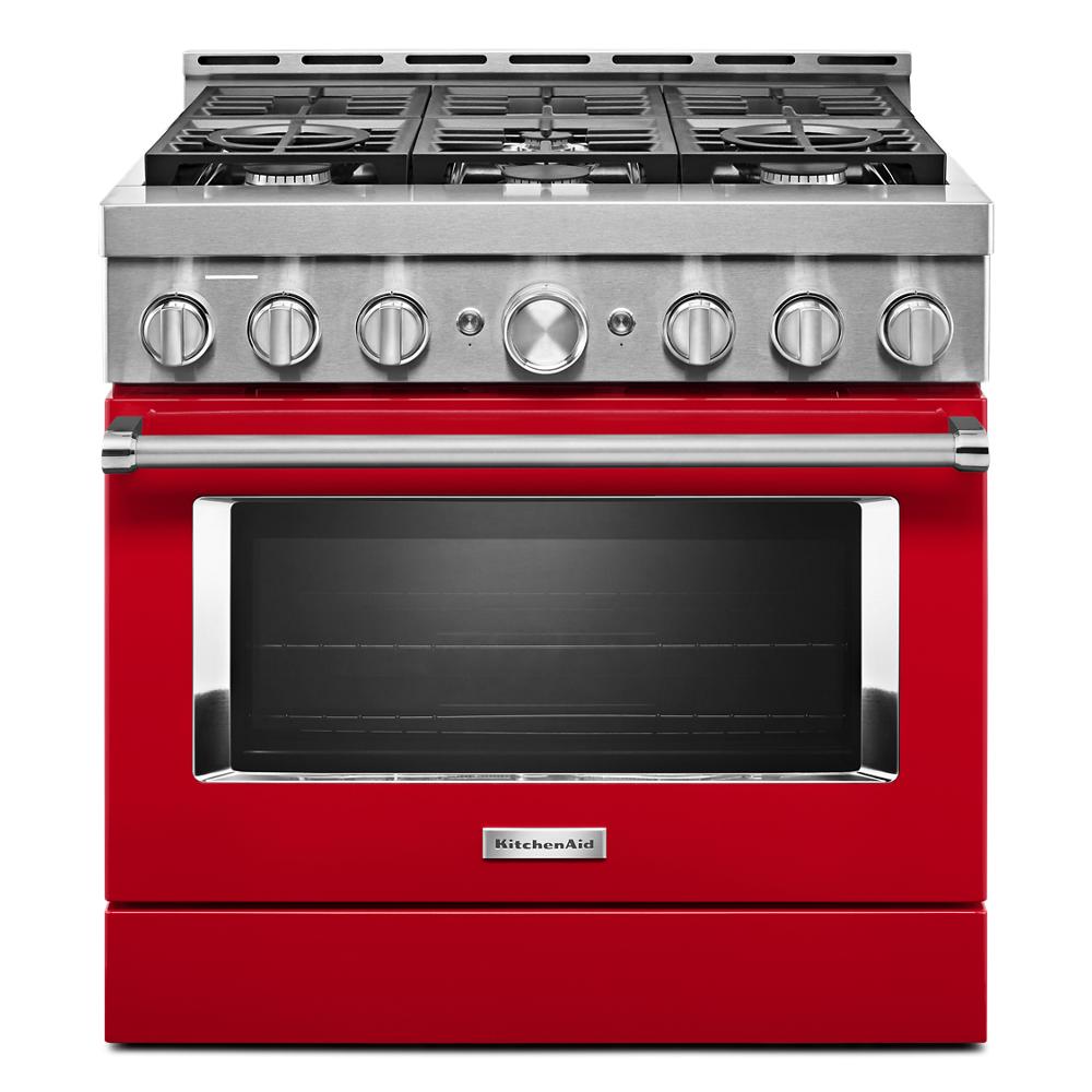 Wolf 36 in. 5.5 cu. ft. Oven Freestanding LP Gas Range with 6