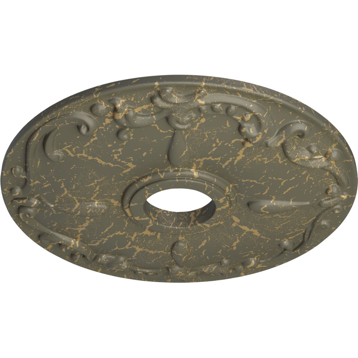 Ekena Millwork CM18KEWHC Ceiling-Medallions - View #2