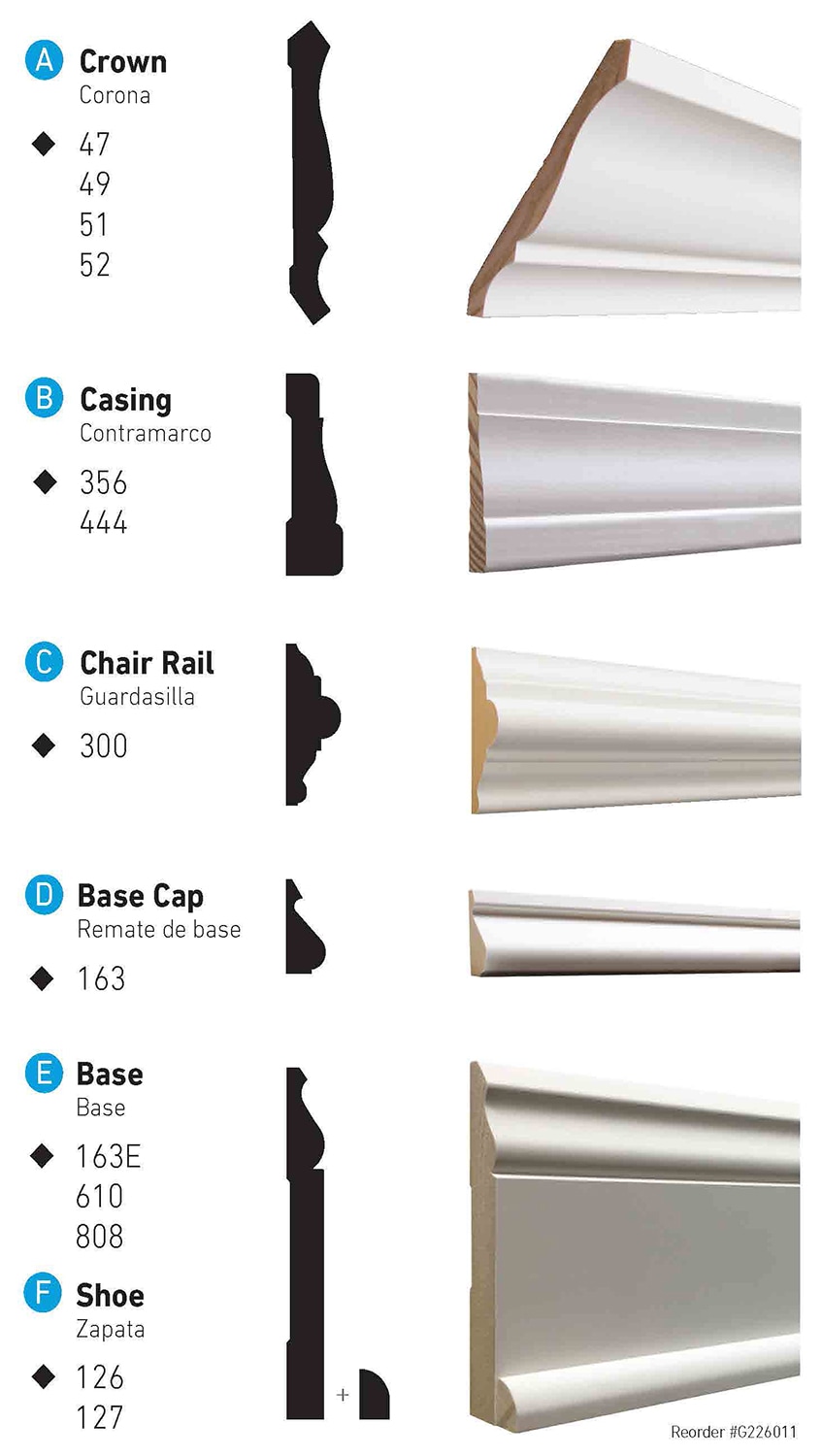 RELIABILT 4-5/8-in x 16-ft Pine Primed Crown Moulding in the Crown ...