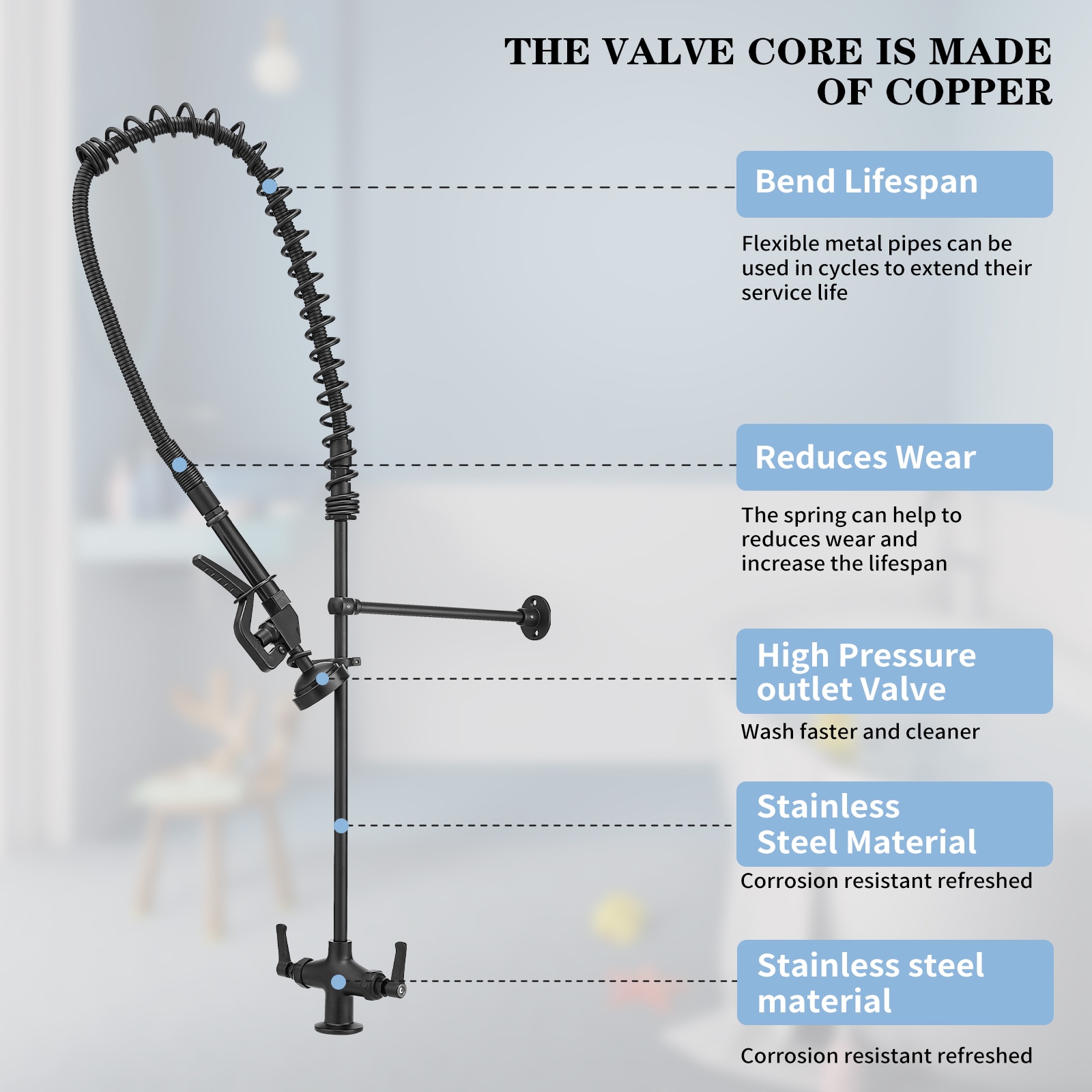 BWE A-94261-BLACK Kitchen-Faucets - View #4
