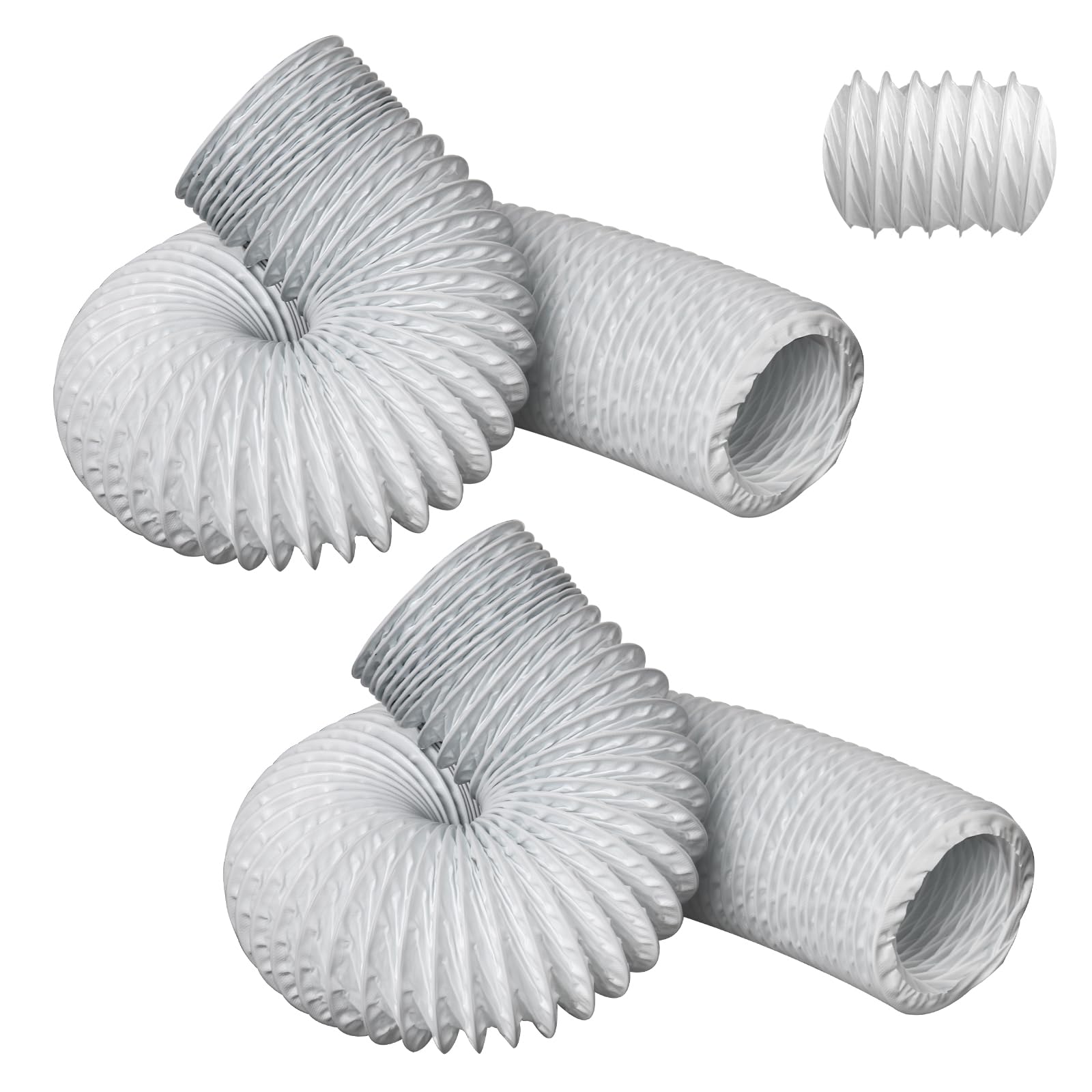 Ahfiwaso  3 Inch Marine Blower Hose Replacement for Boat Vent Bilge Exhaust Fan Flexible Duct Hose 10 Feet 2 Pieces durable home and garden