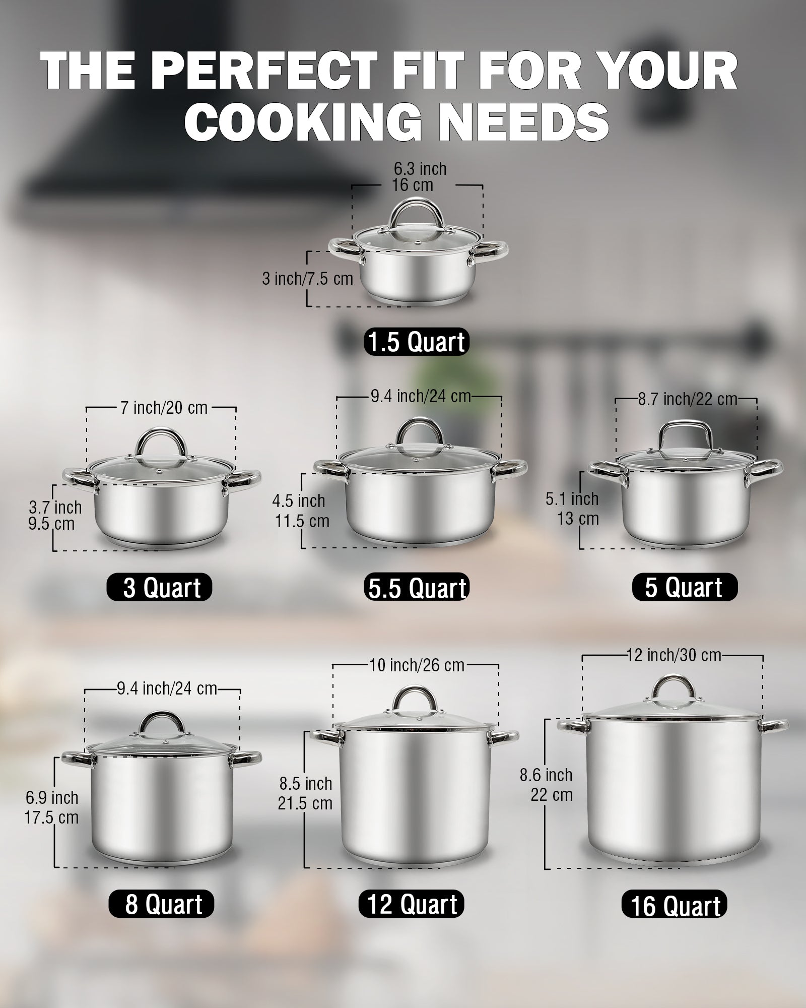 Cook N Home 02570 Stock-Pots - View #3