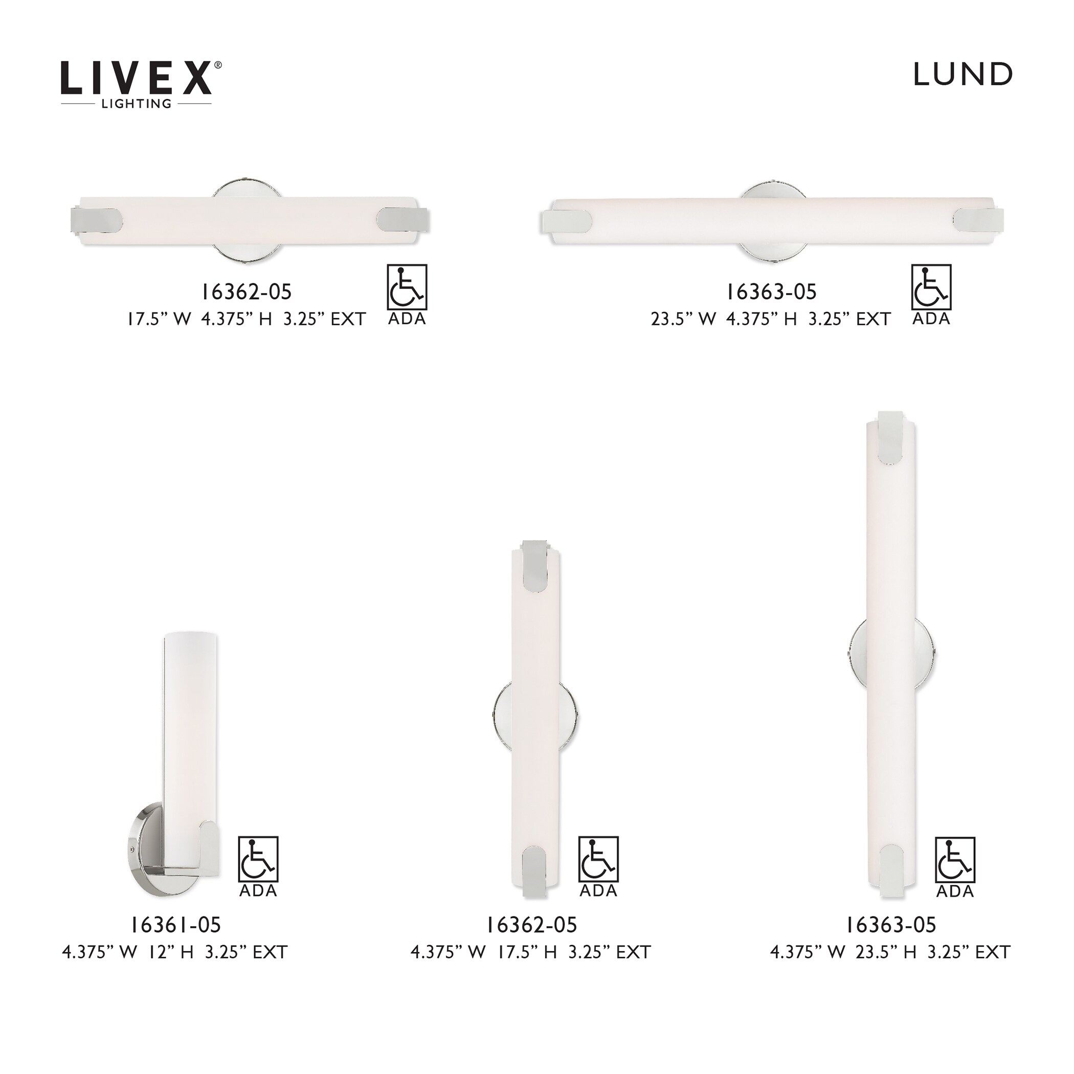 Sleek Polished Chrome LED Wall Sconce with Satin White Shade