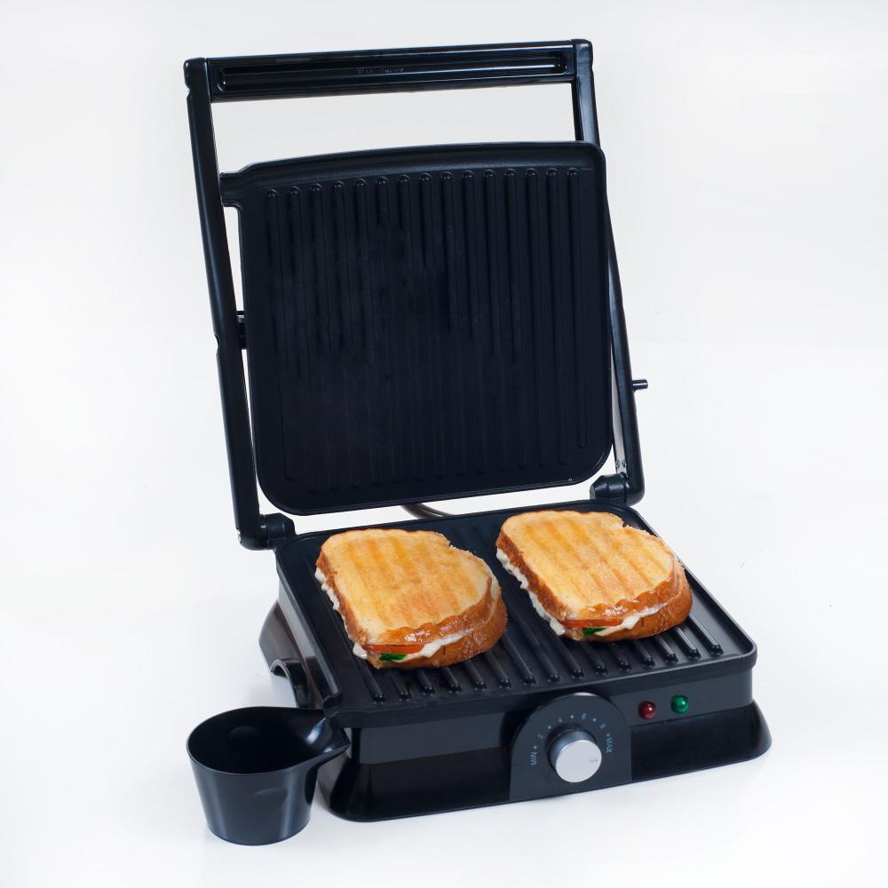 Salton 8.75'' Non Stick Electric Grill Sandwich Maker with Lid & Reviews