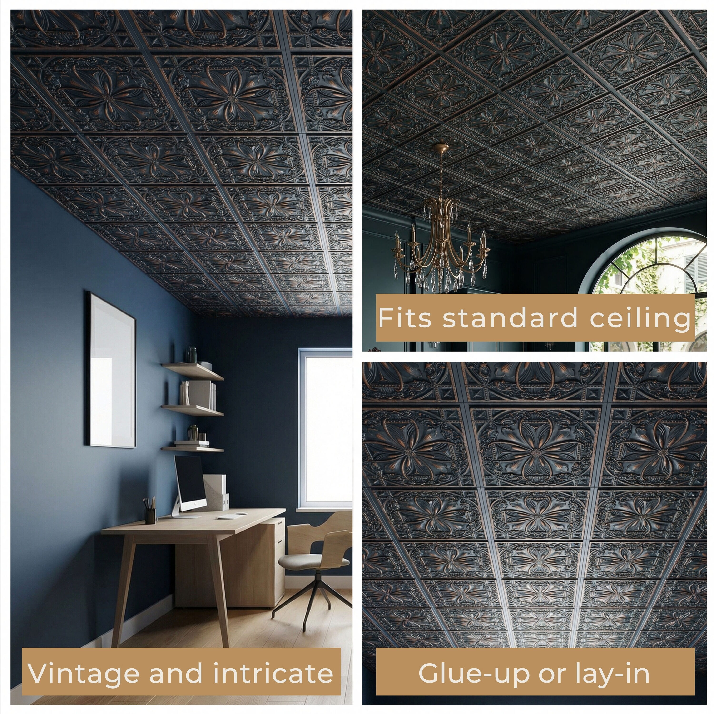 From Plain to Beautiful in Hours DCT10GG-24X24-10 Ceiling-Tile - View #7