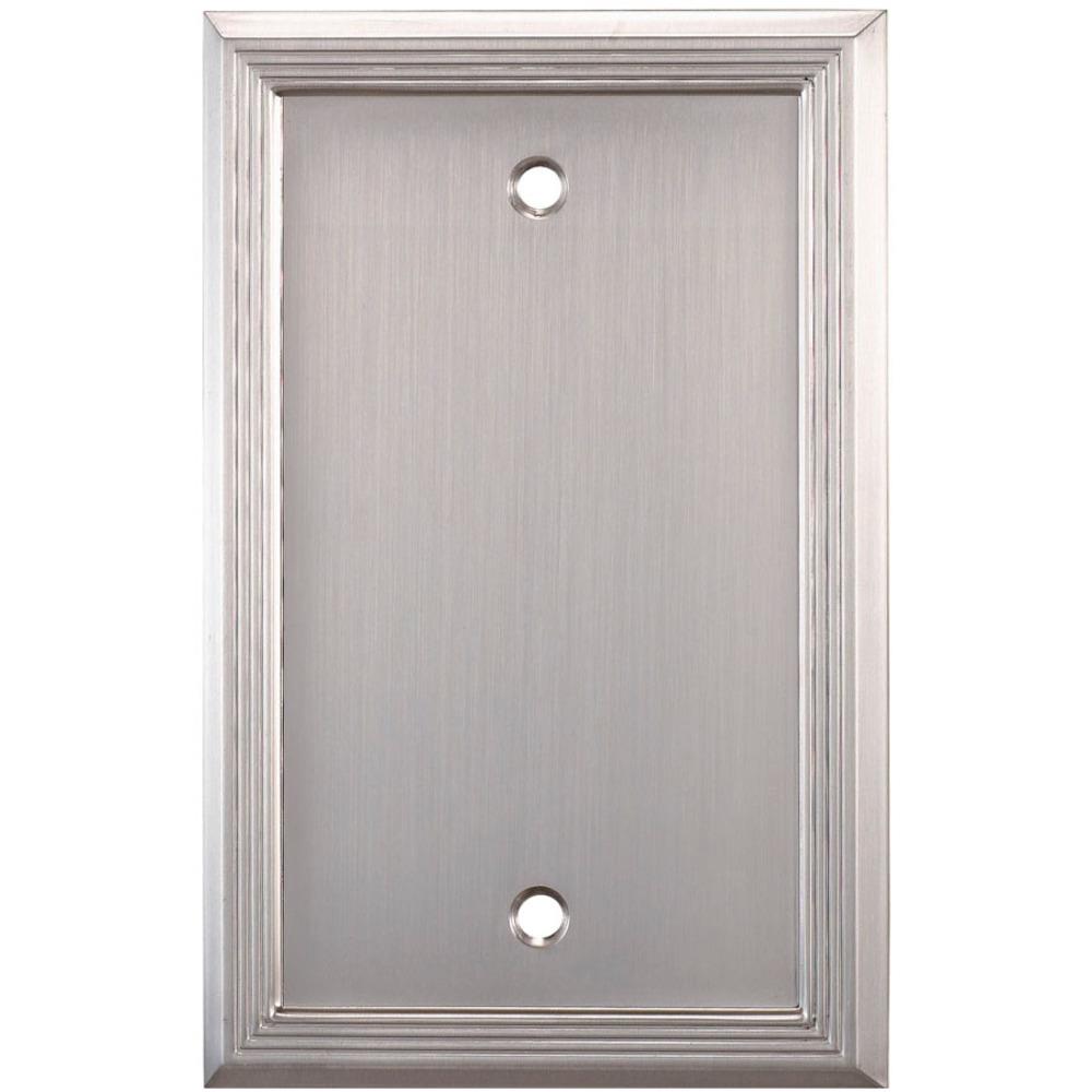 allen + roth Market 1-Gang Satin Nickel Blank Wall Plate in the Wall ...