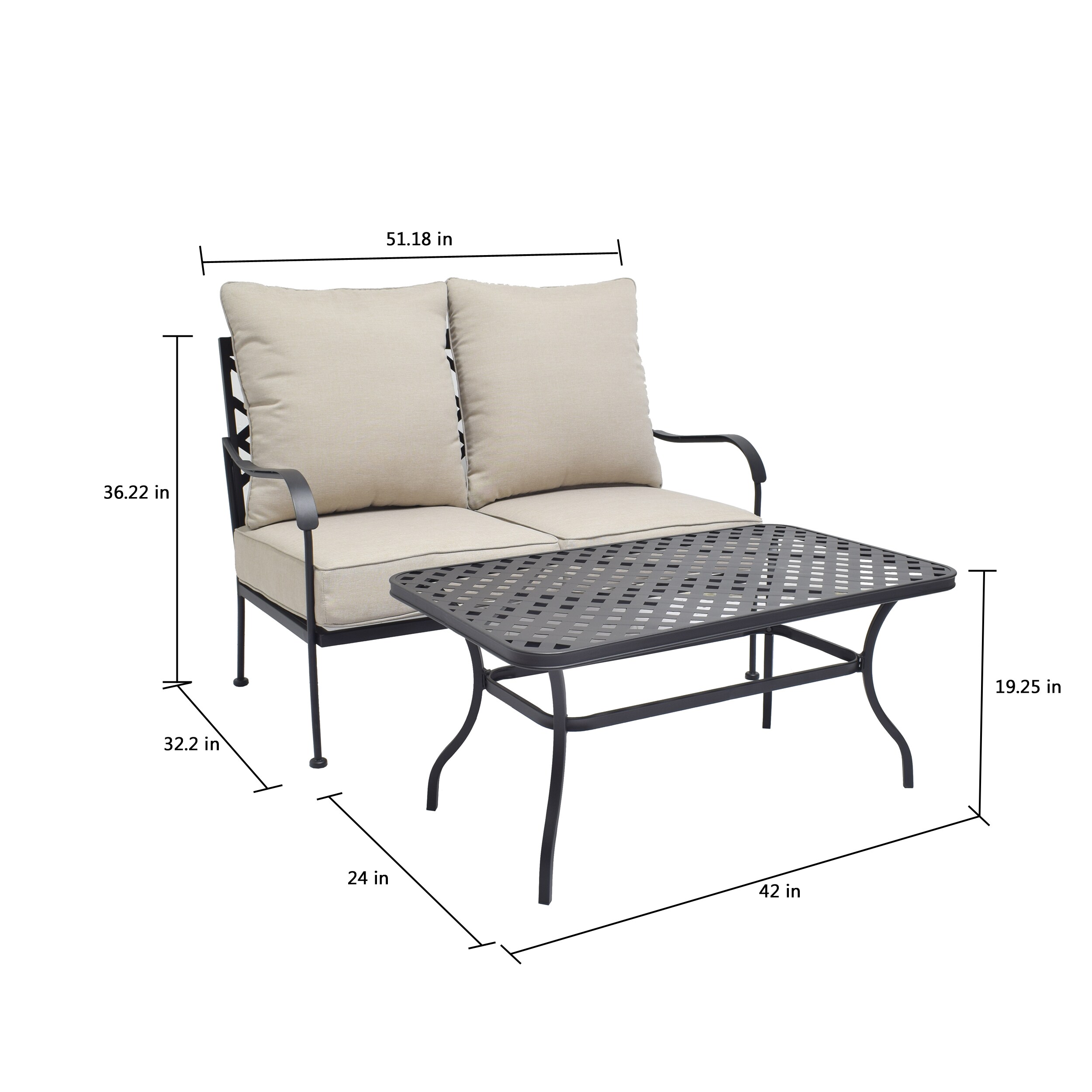 Style Selections LG-20276-LCBGE Patio-Conversation-Sets - View #24