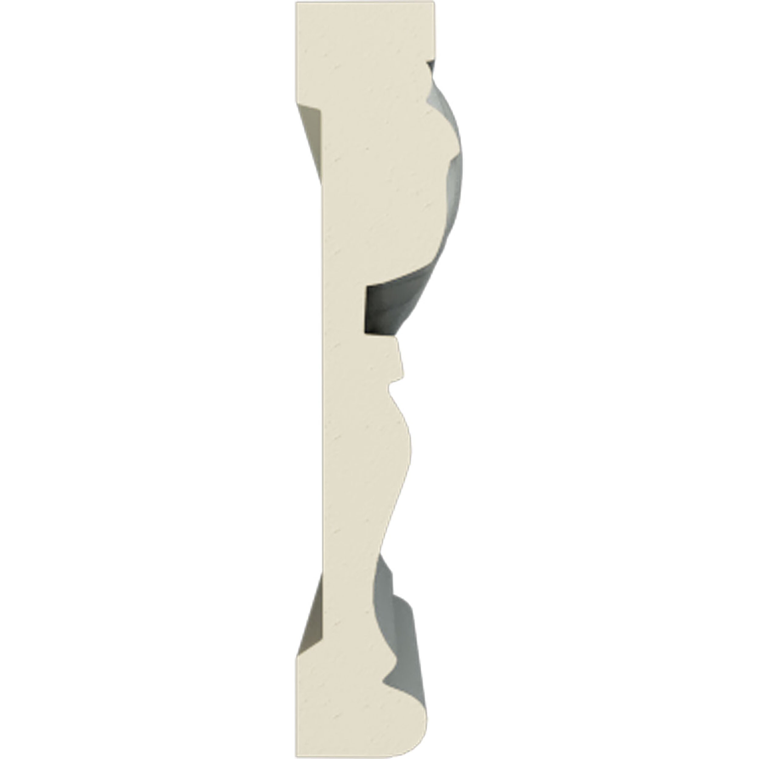 Ekena Millwork CHA03X01EG-CASE-8 Chair-Rail-Moulding - View #3