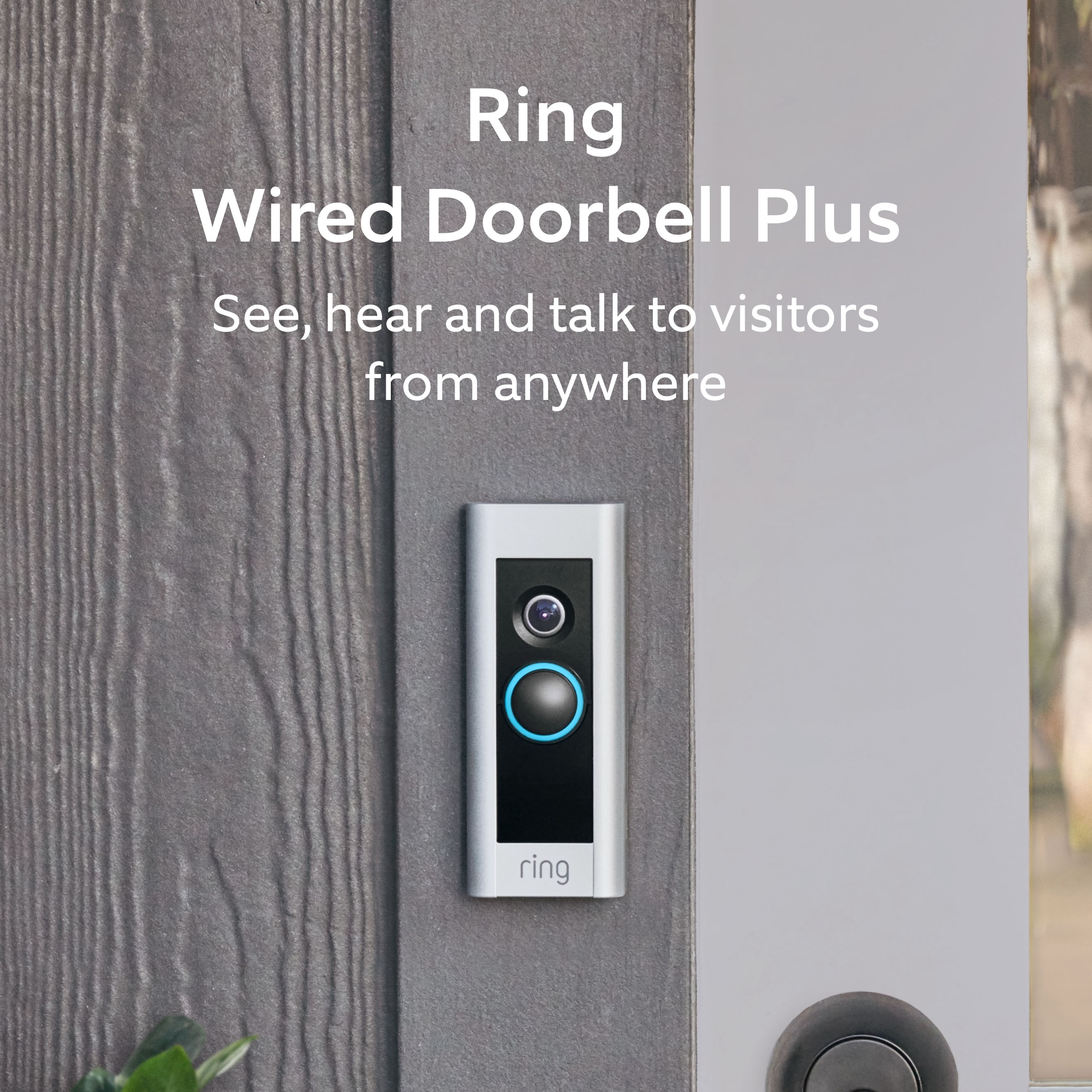 Ring Wired Doorbell Plus – Smart WiFi Video Doorbell Camera with Color Video Previews, Night Vision and Quick Replies B08M125RNW Sansujyuku sansujyuku.com