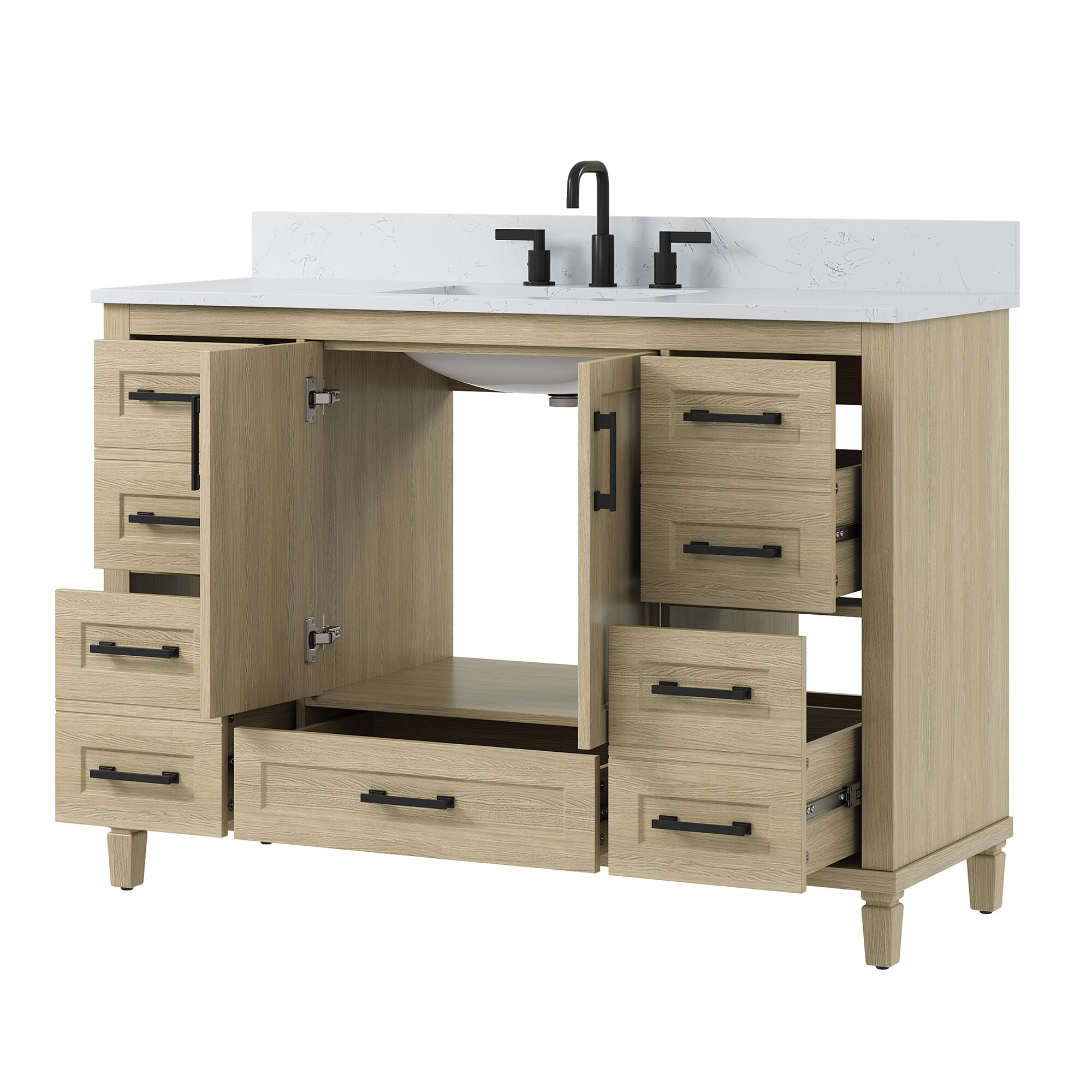 ぽかおん　ヴァンティブ DELUXE LIVING Napoli 48-in Light Oak Undermount Single Sink